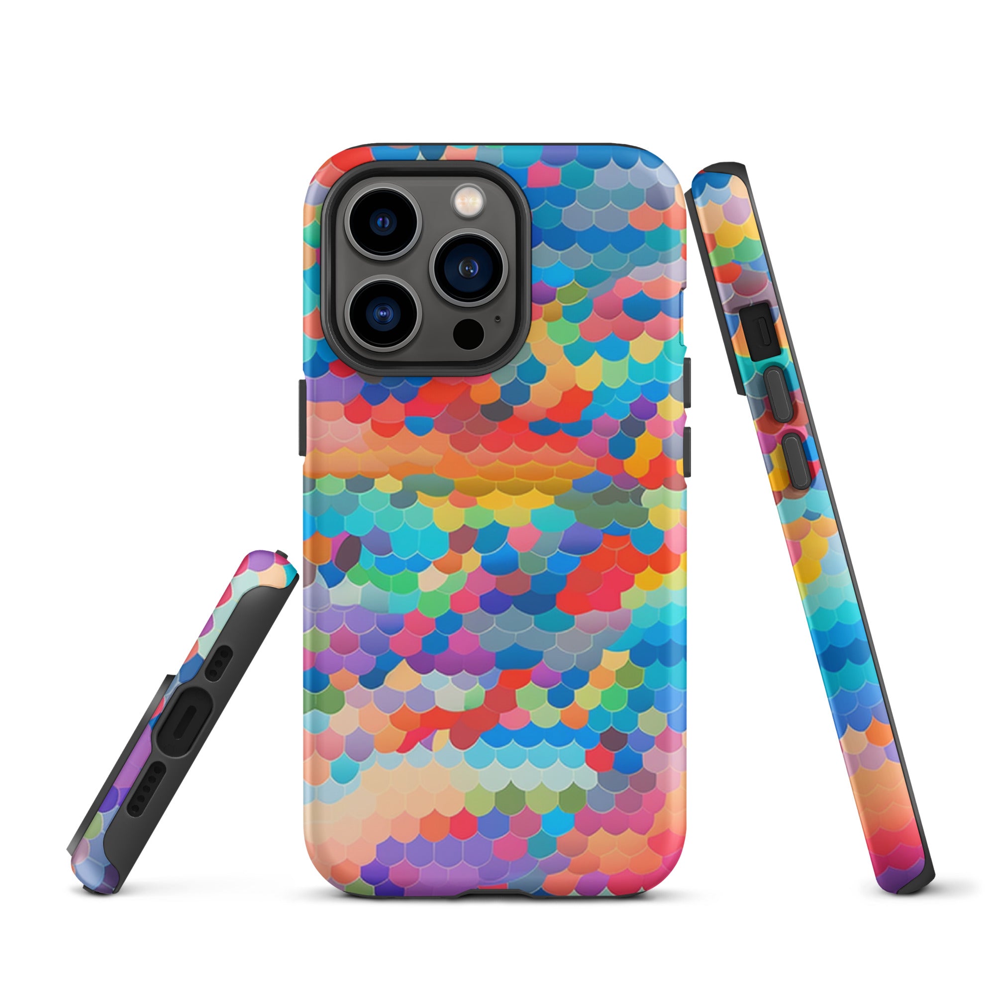 Tough Case for iPhone® Rainbow Cloud Pattern III