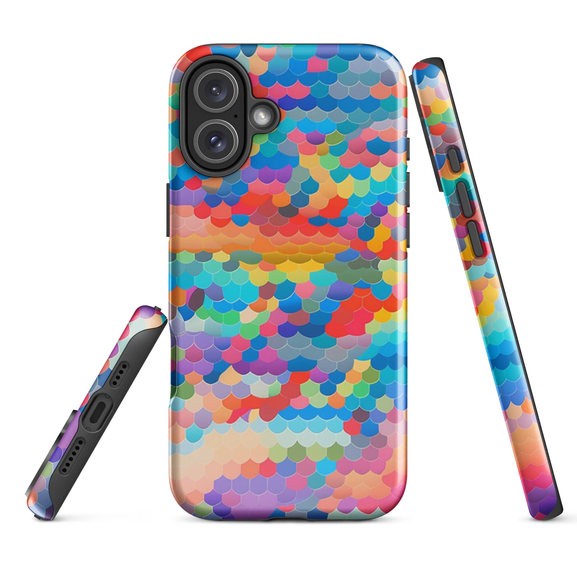 Tough Case for iPhone® Rainbow Cloud Pattern III