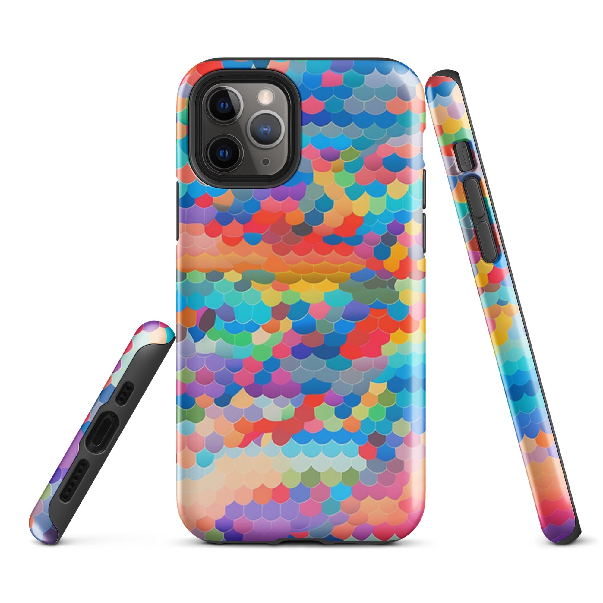 Tough Case for iPhone® Rainbow Cloud Pattern III