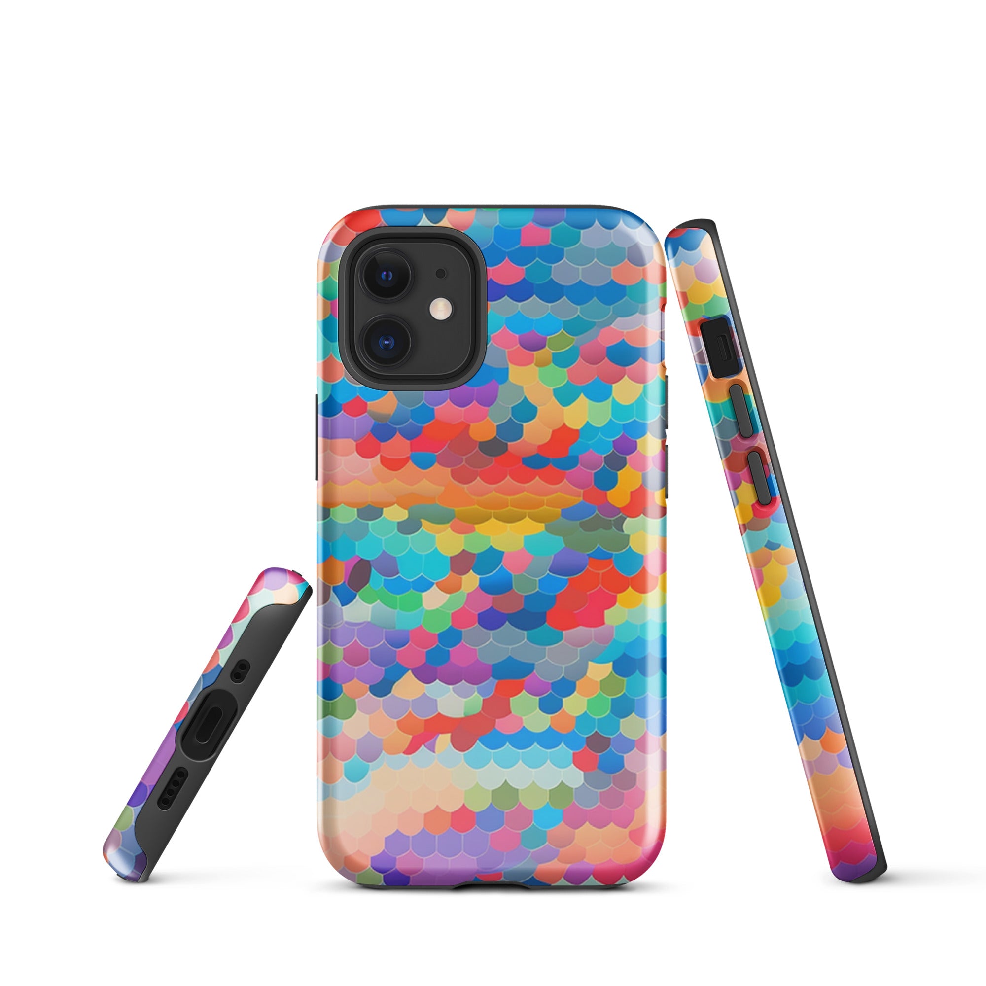 Tough Case for iPhone® Rainbow Cloud Pattern III