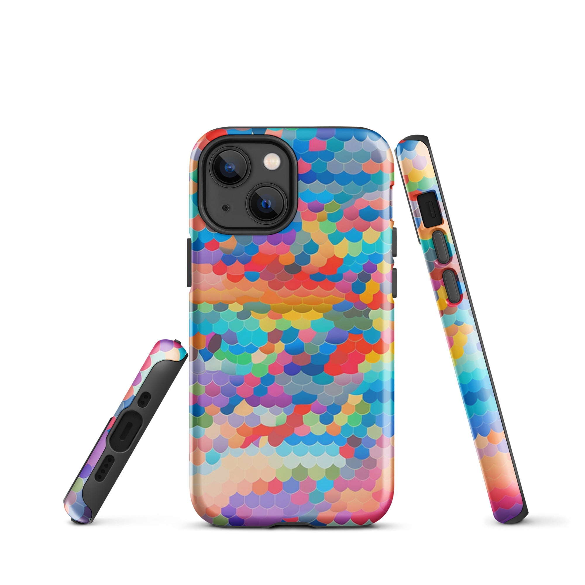 Tough Case for iPhone® Rainbow Cloud Pattern III
