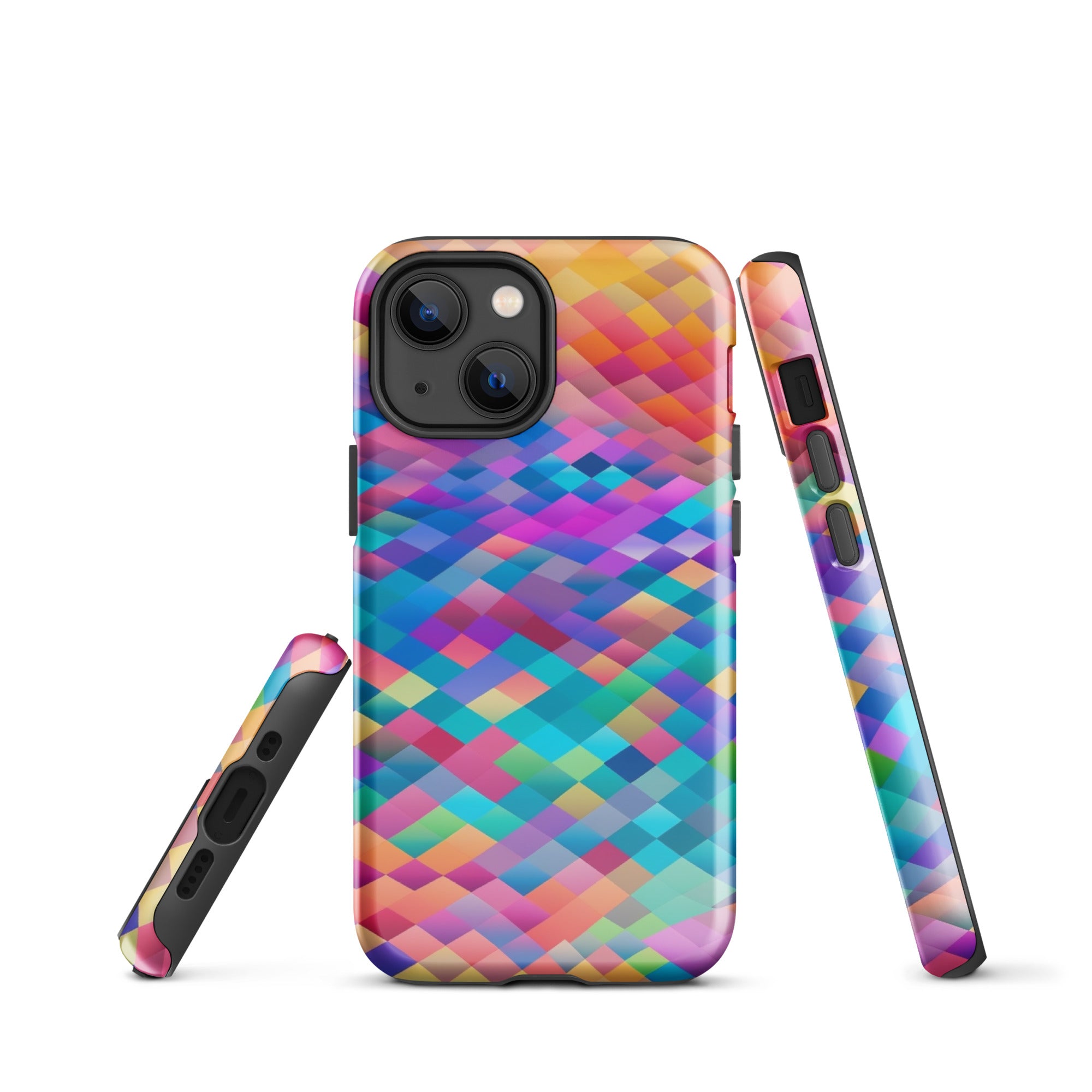 Tough Case for iPhone® Rainbow Cloud Pattern IV