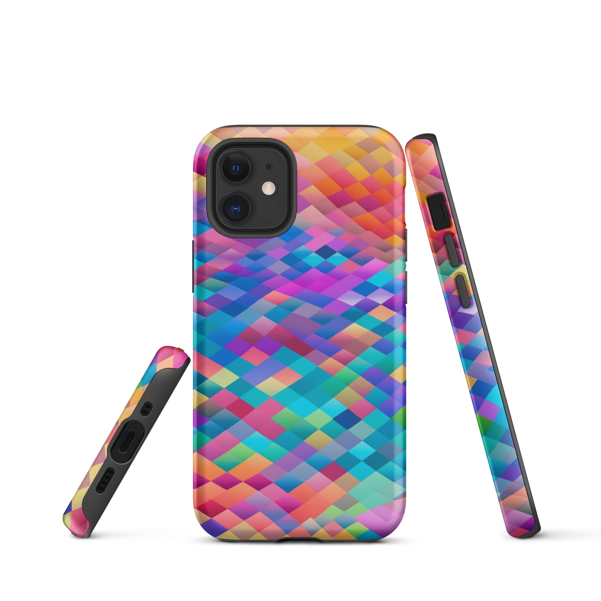 Tough Case for iPhone® Rainbow Cloud Pattern IV