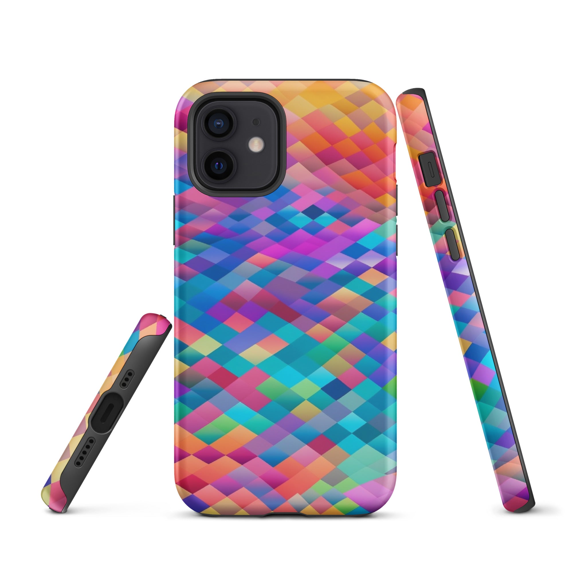 Tough Case for iPhone® Rainbow Cloud Pattern IV