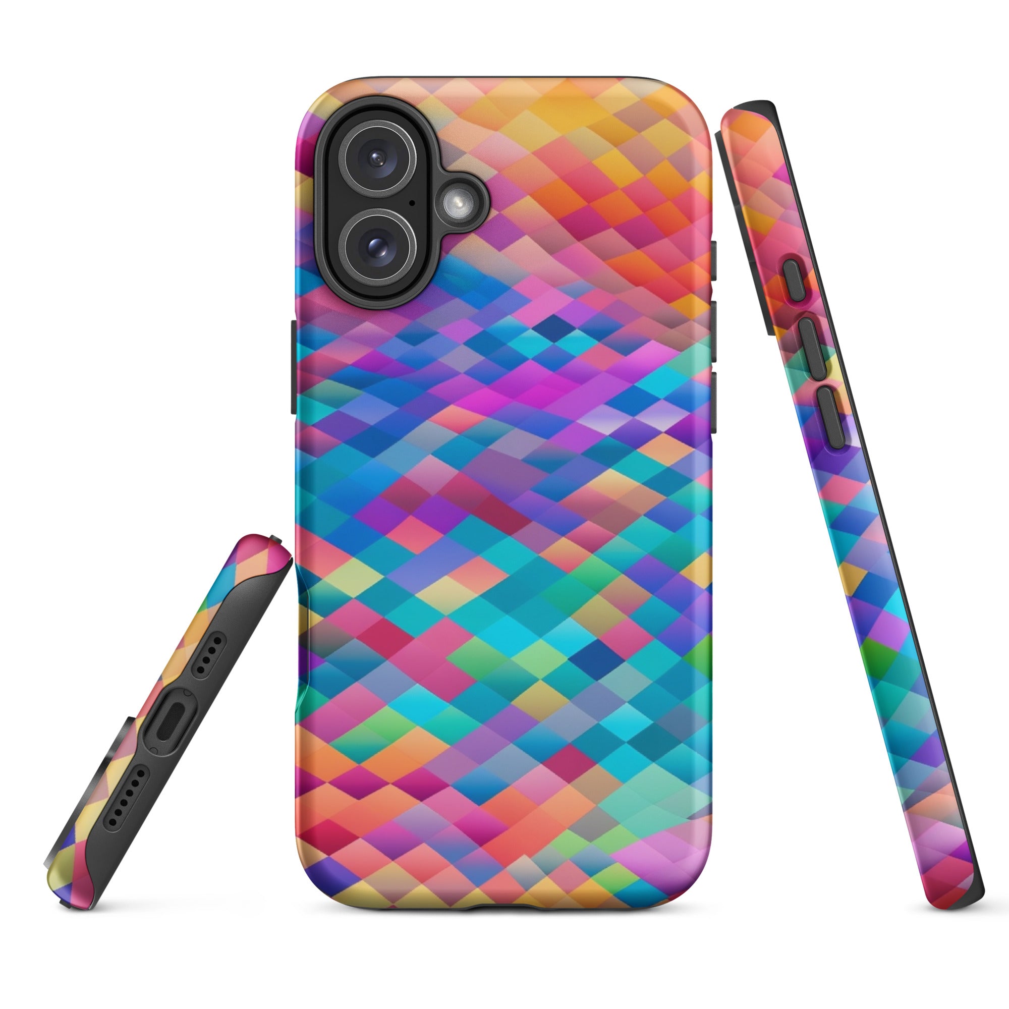 Tough Case for iPhone® Rainbow Cloud Pattern IV