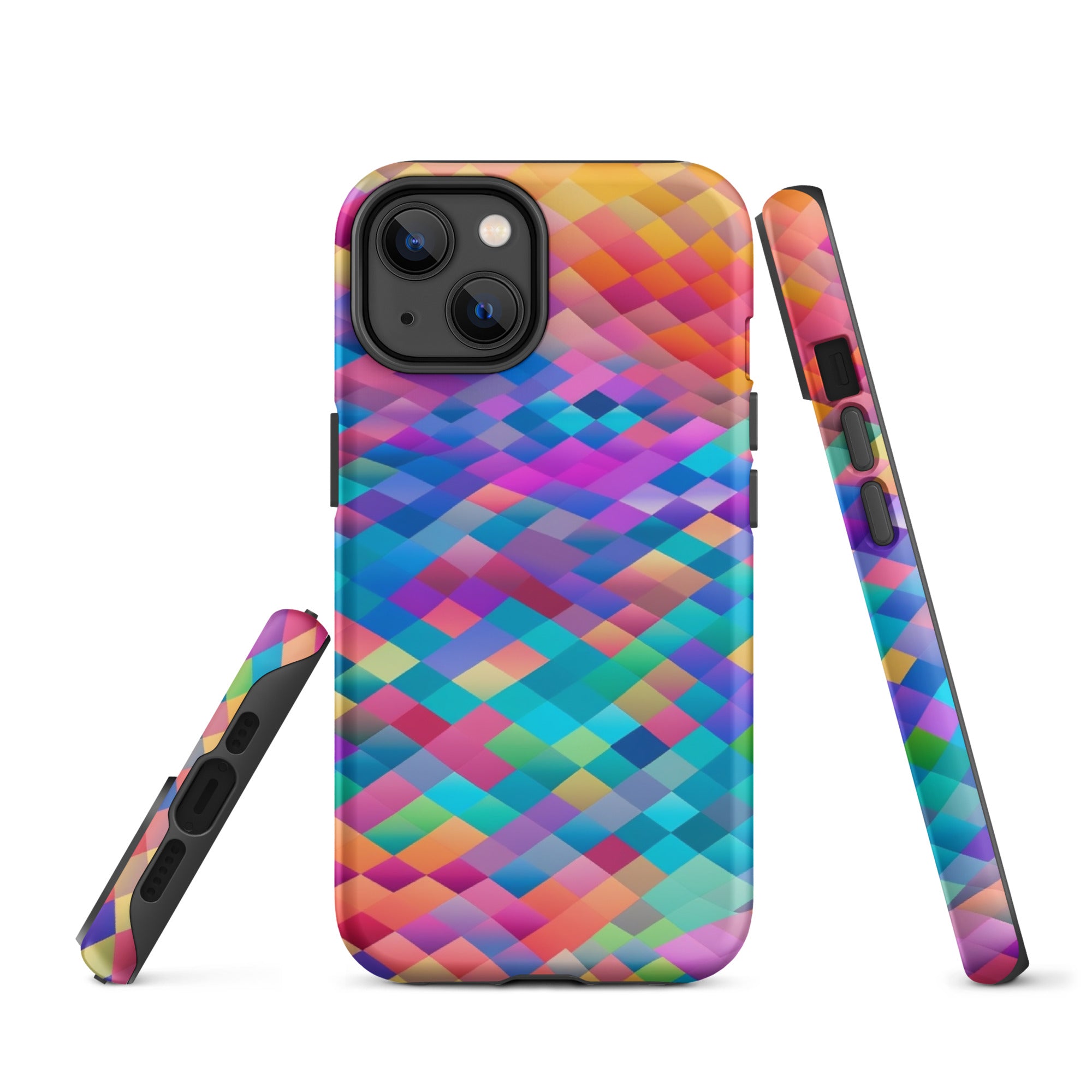 Tough Case for iPhone® Rainbow Cloud Pattern IV