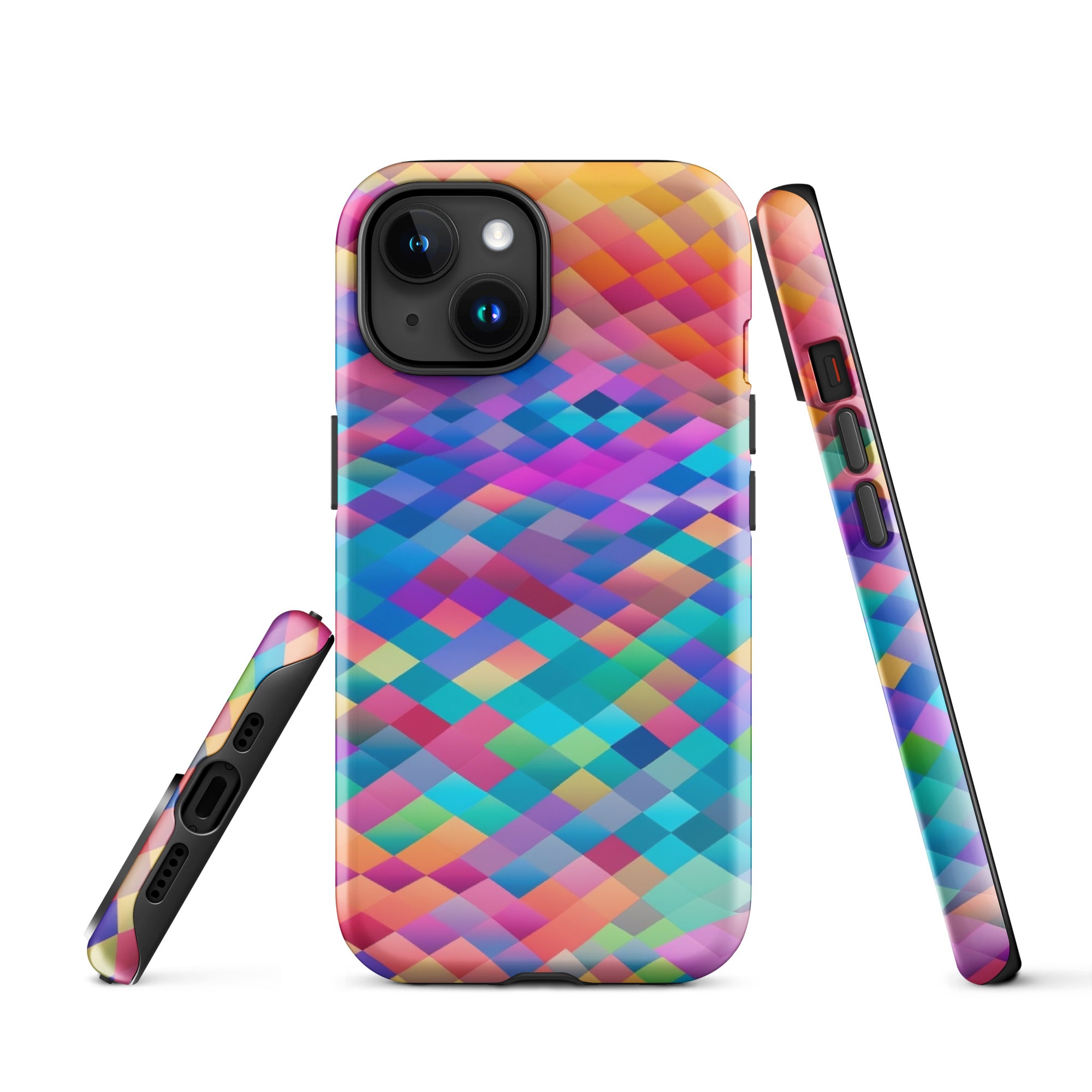 Tough Case for iPhone® Rainbow Cloud Pattern IV