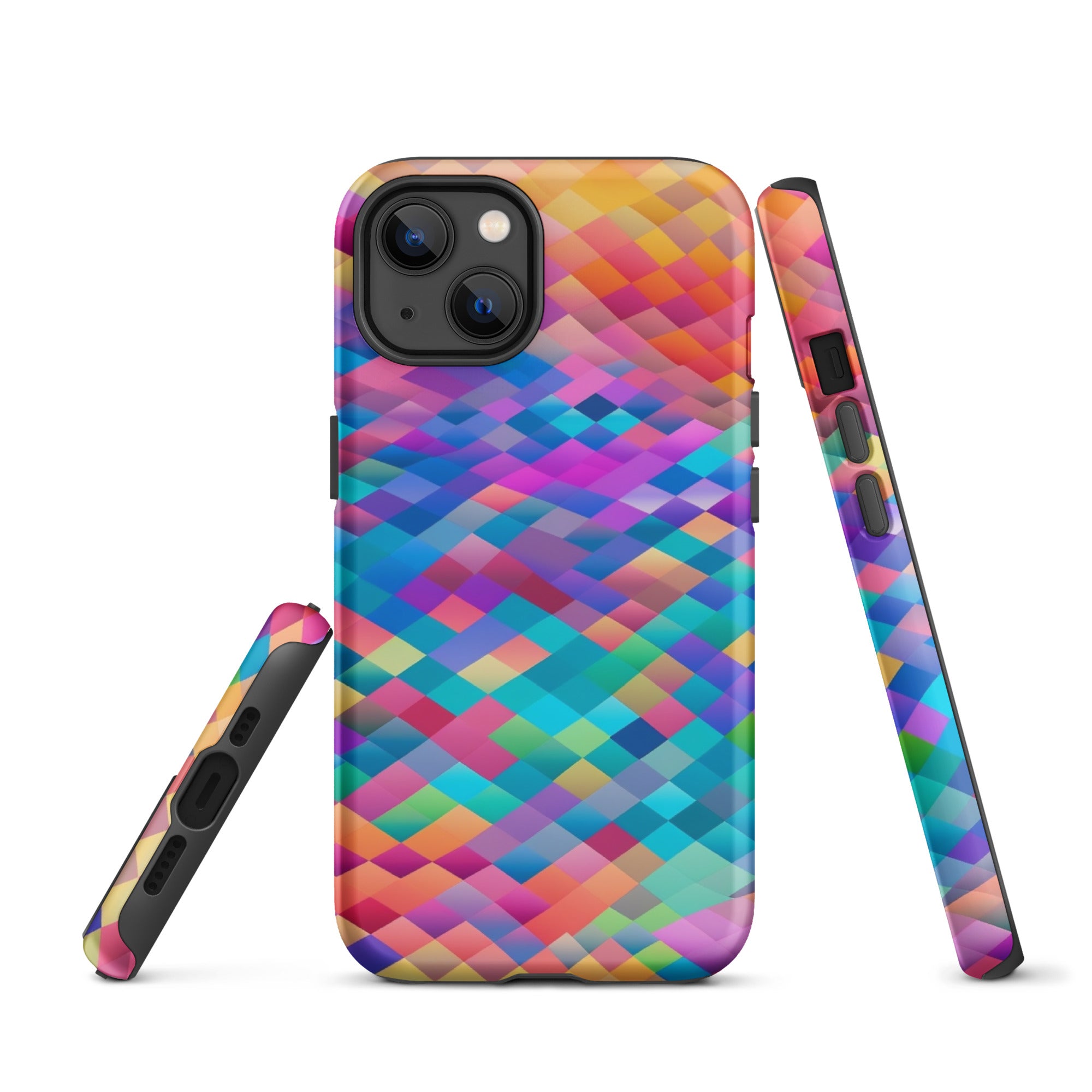 Tough Case for iPhone® Rainbow Cloud Pattern IV
