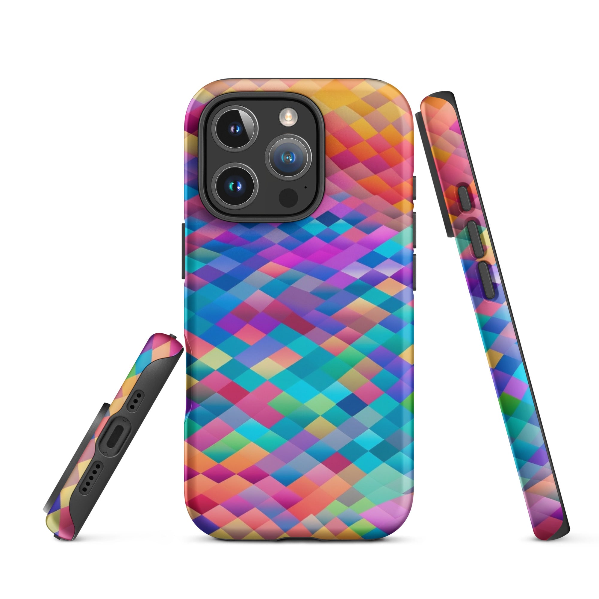Tough Case for iPhone® Rainbow Cloud Pattern IV