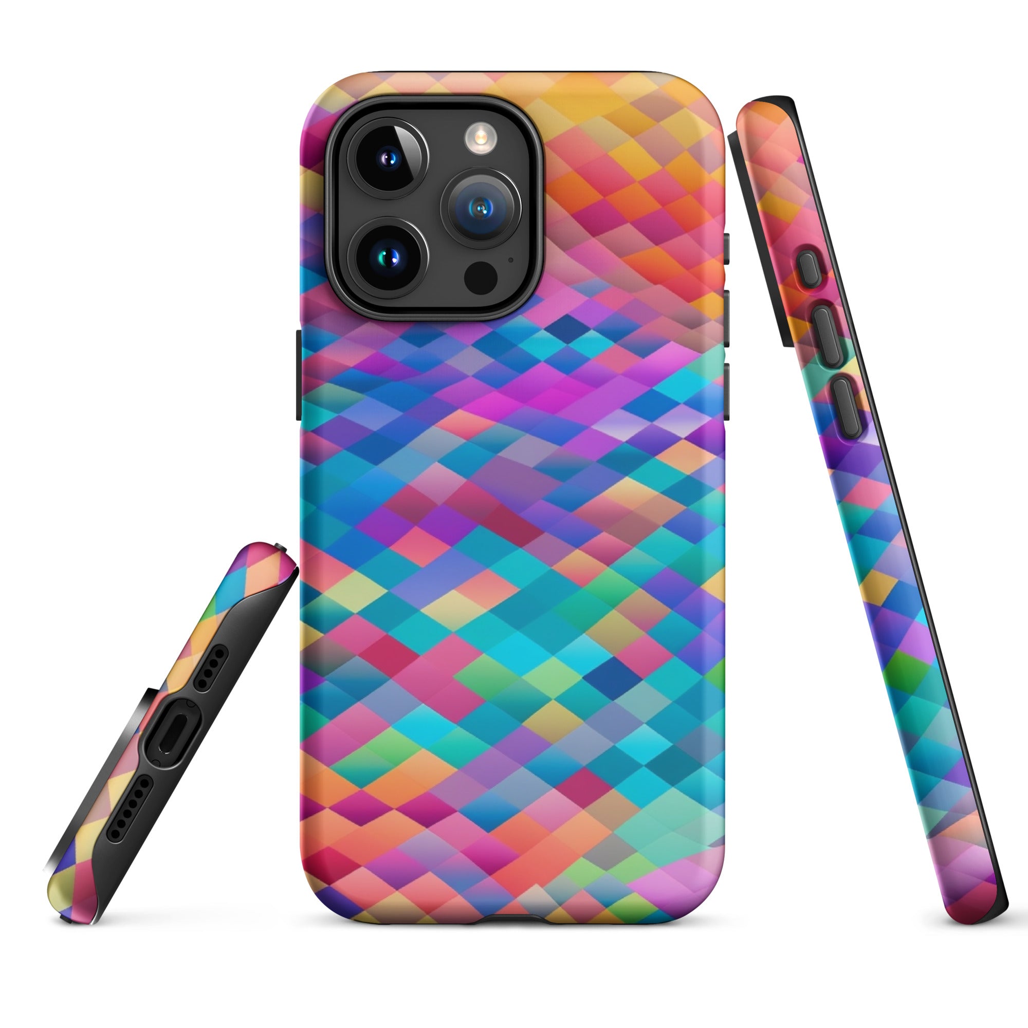 Tough Case for iPhone® Rainbow Cloud Pattern IV
