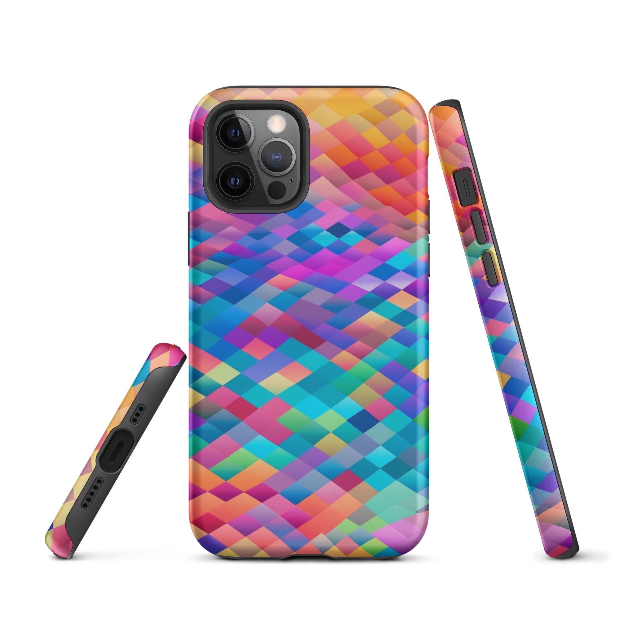 Tough Case for iPhone® Rainbow Cloud Pattern IV