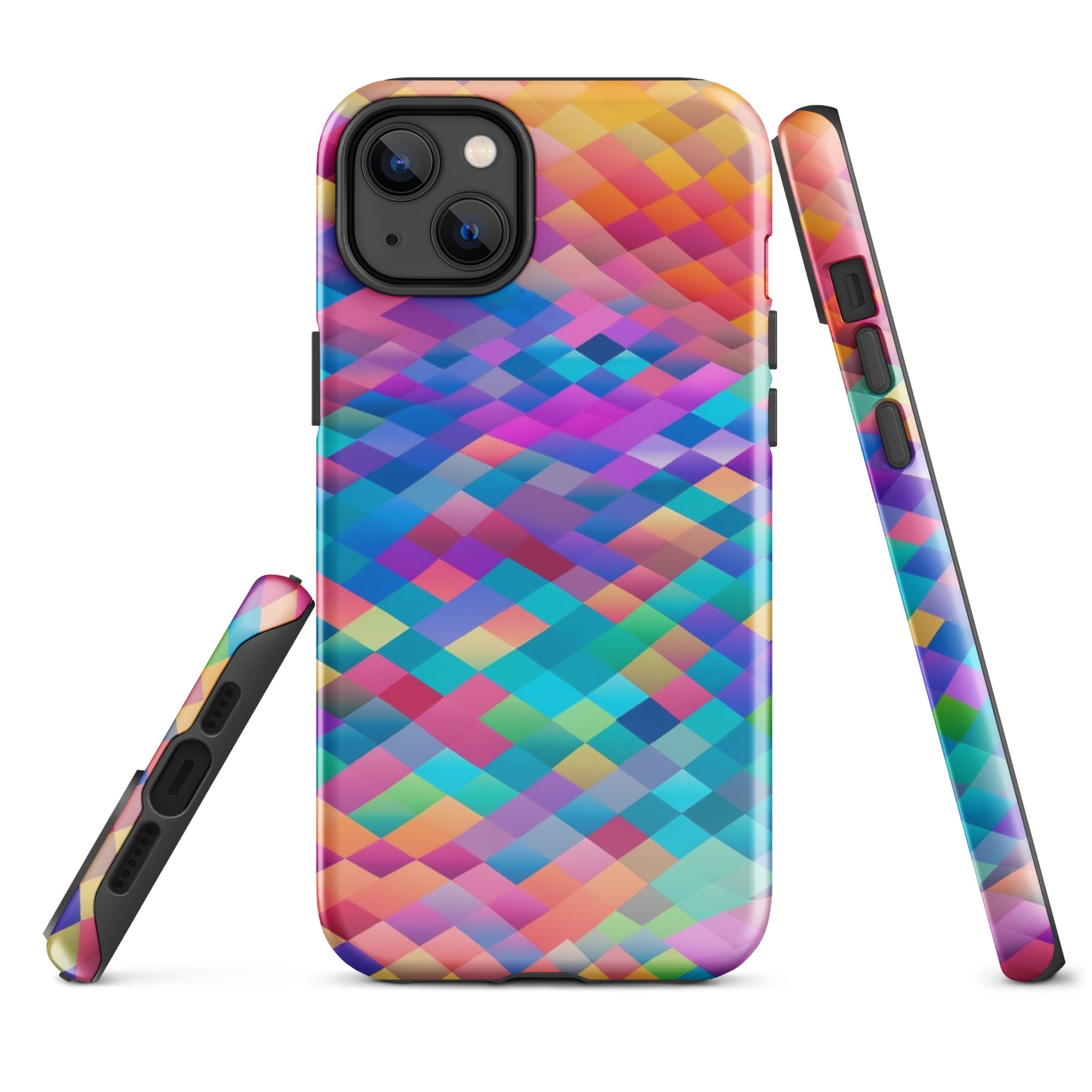 Tough Case for iPhone® Rainbow Cloud Pattern IV