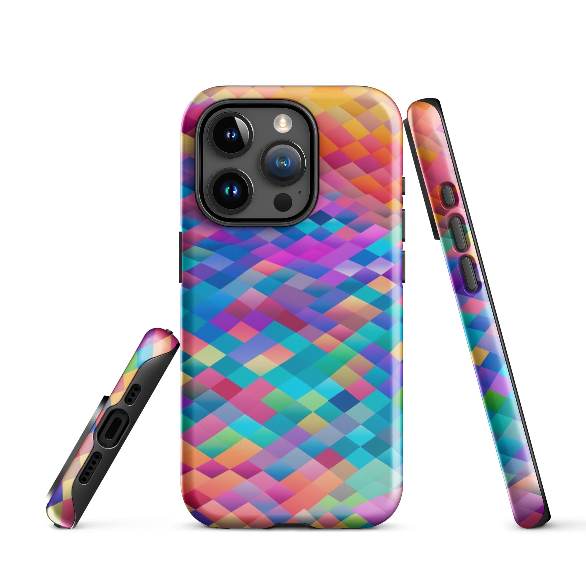 Tough Case for iPhone® Rainbow Cloud Pattern IV