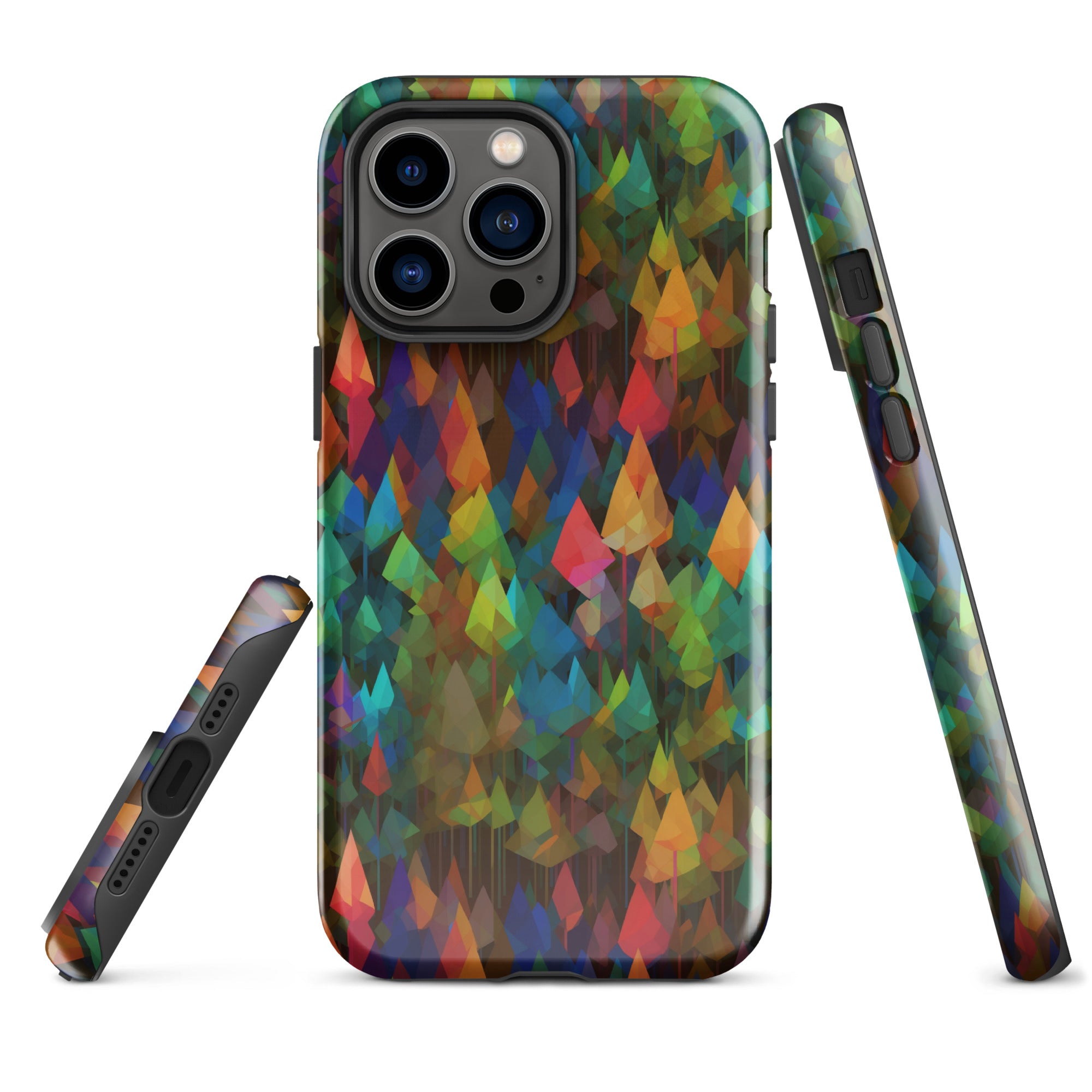 Tough Case for iPhone® Rainbow Forest Pattern II