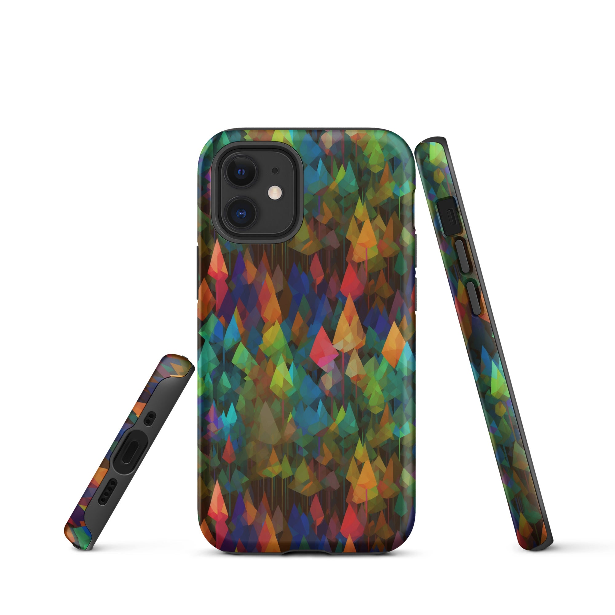 Tough Case for iPhone® Rainbow Forest Pattern II