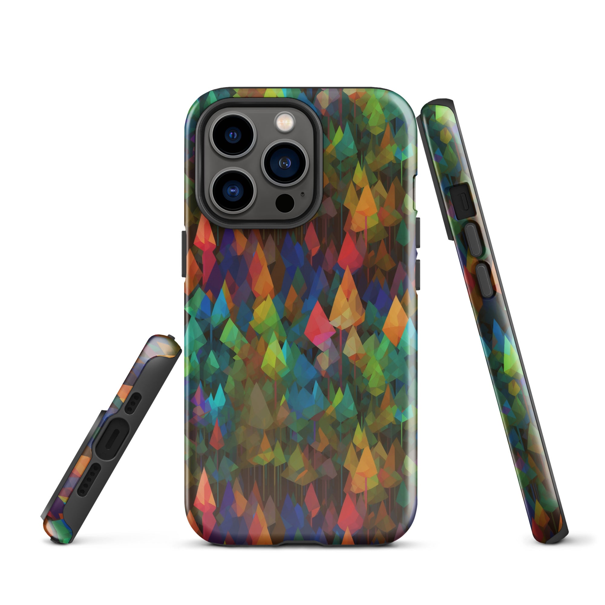 Tough Case for iPhone® Rainbow Forest Pattern II