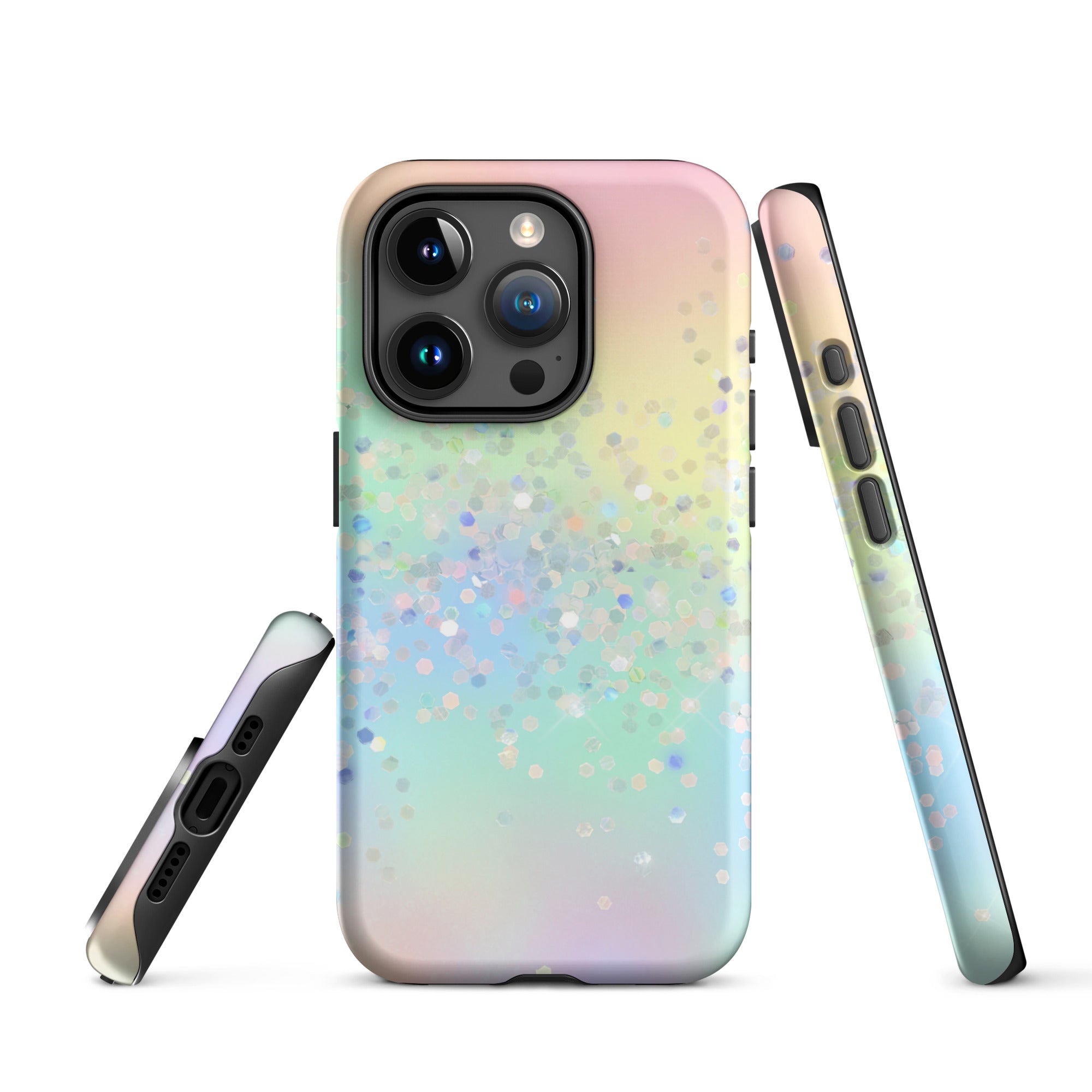 Tough Case for iPhone® Rainbow Glitter Pattern II