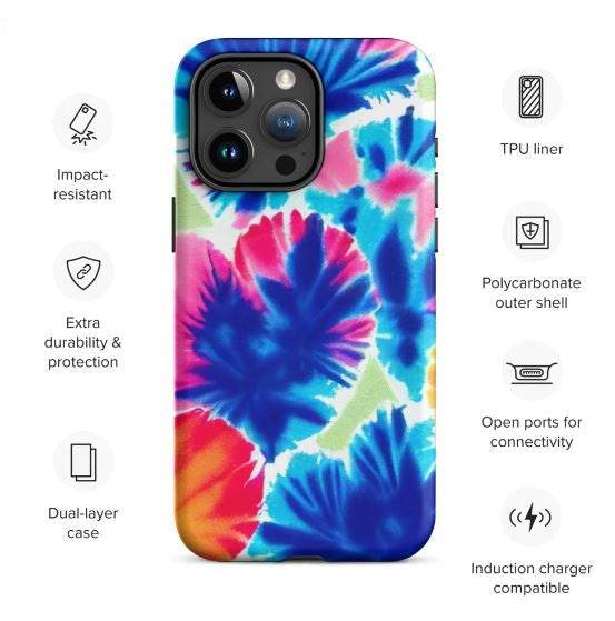 Tough Case for iPhone® Tie Dye Pattern I