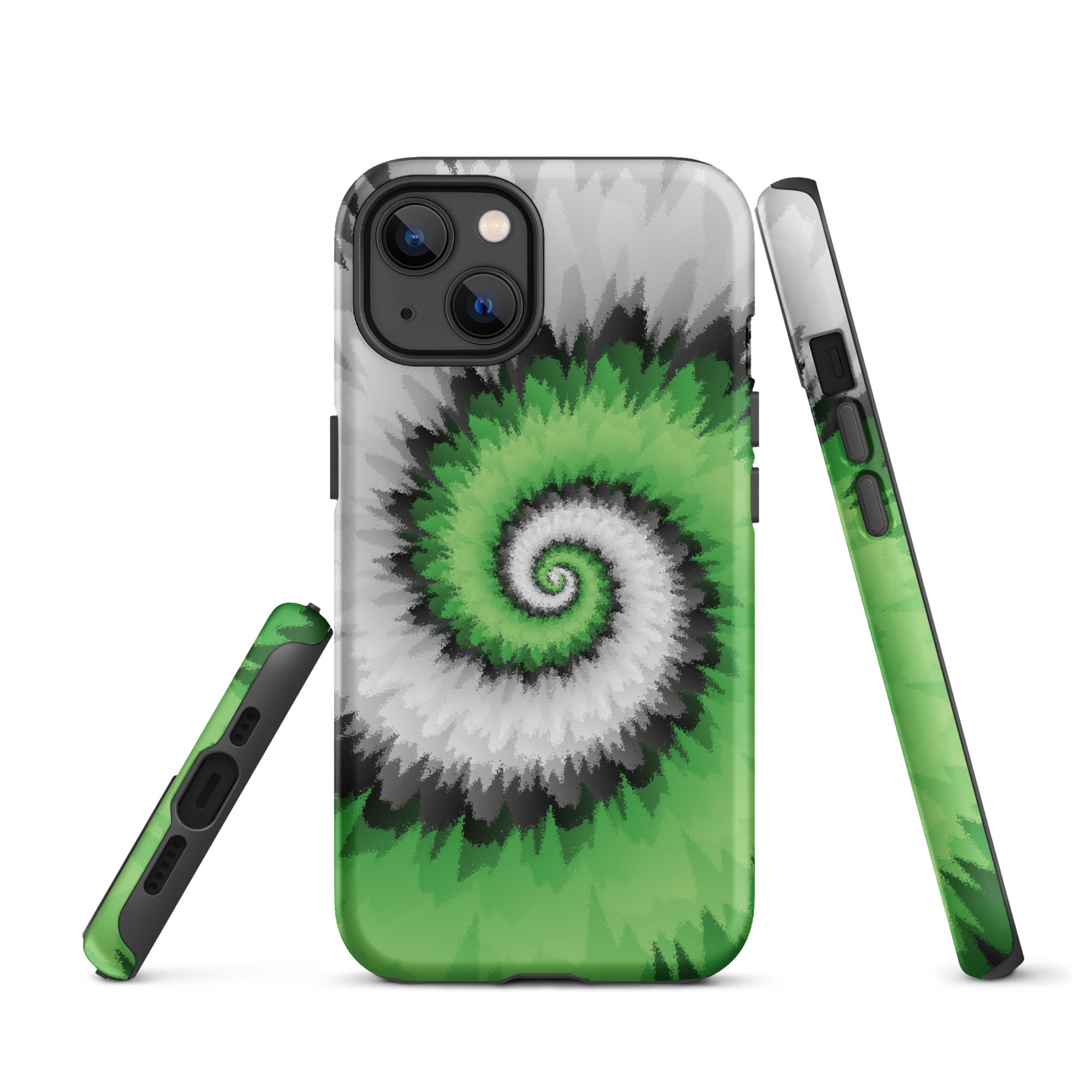 Tough Case for iPhone® Tie Dye Spiral Aromantic