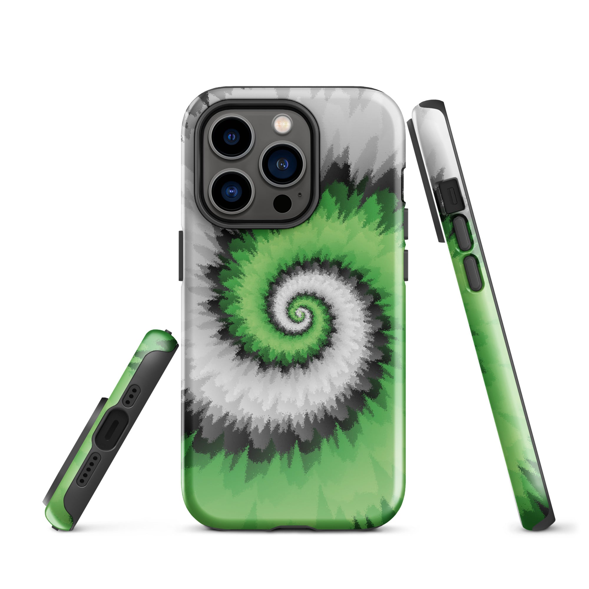 Tough Case for iPhone® Tie Dye Spiral Aromantic