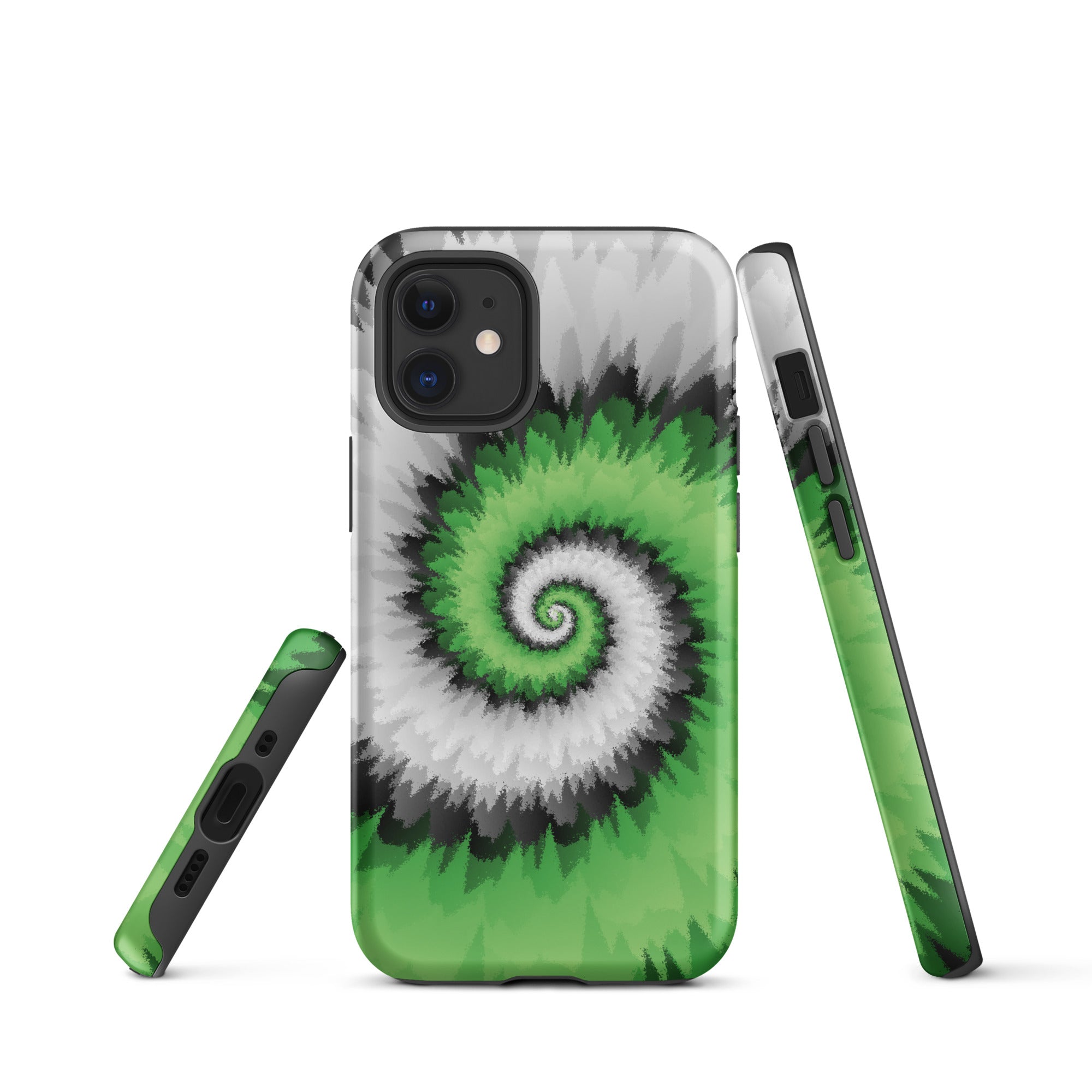 Tough Case for iPhone® Tie Dye Spiral Aromantic
