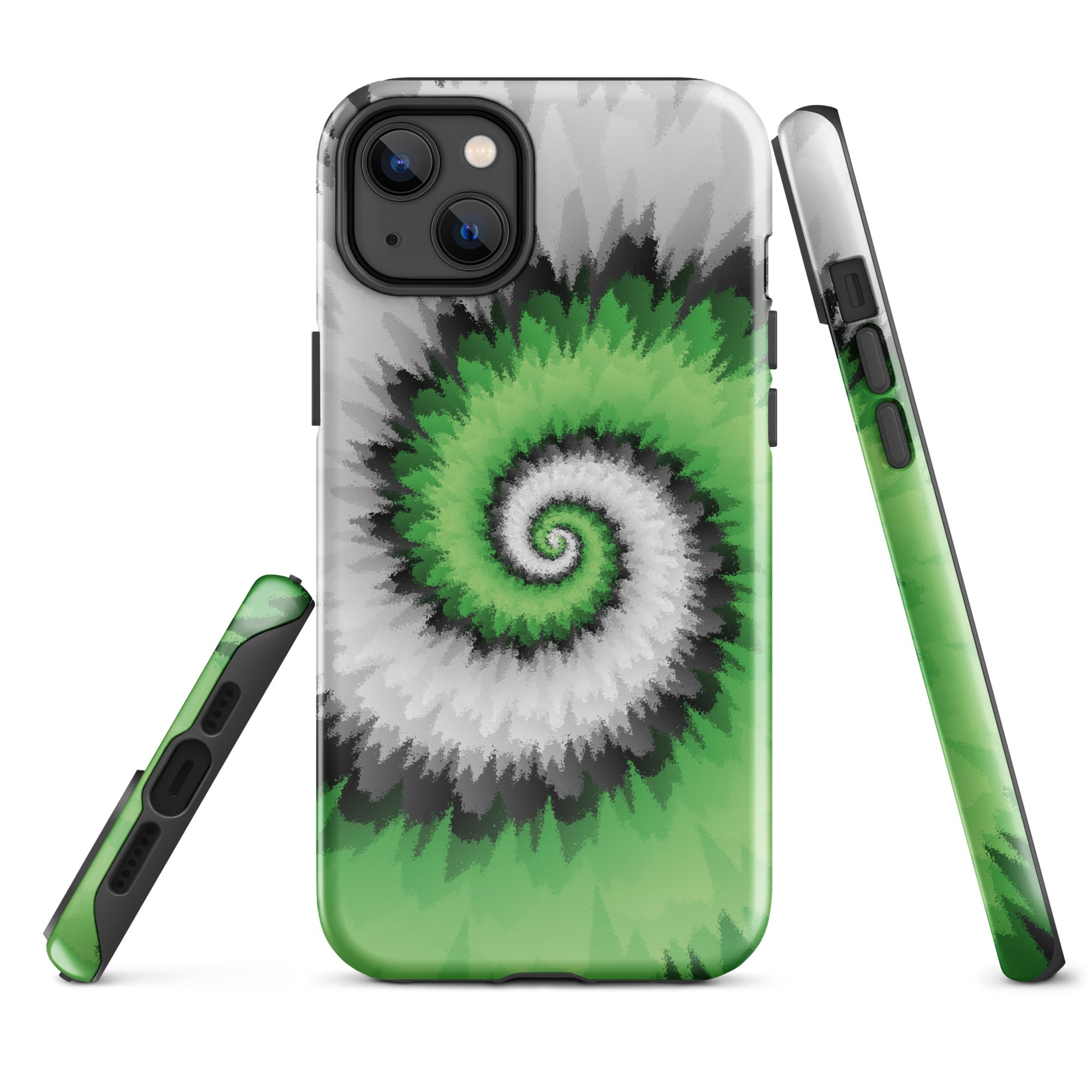 Tough Case for iPhone® Tie Dye Spiral Aromantic