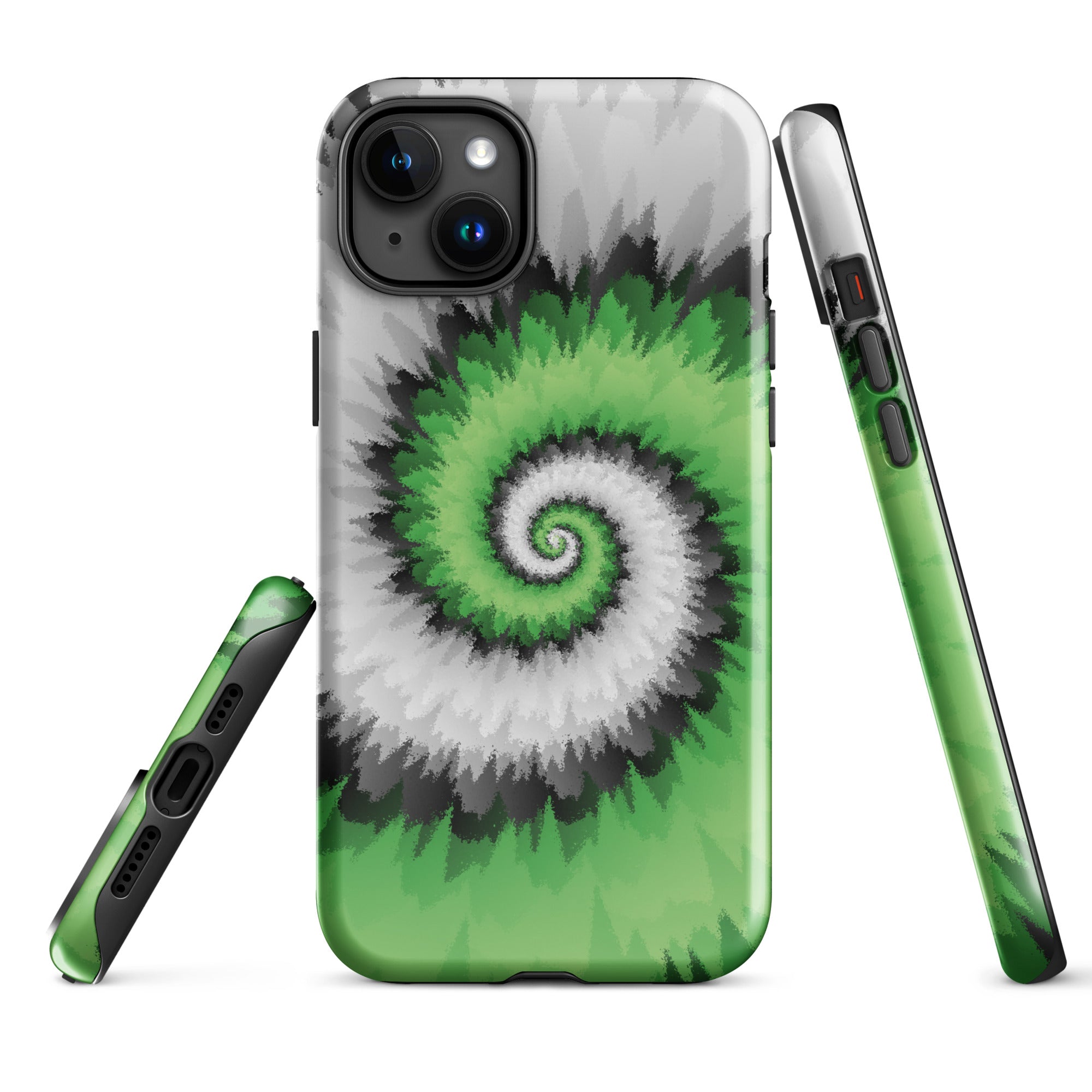 Tough Case for iPhone® Tie Dye Spiral Aromantic