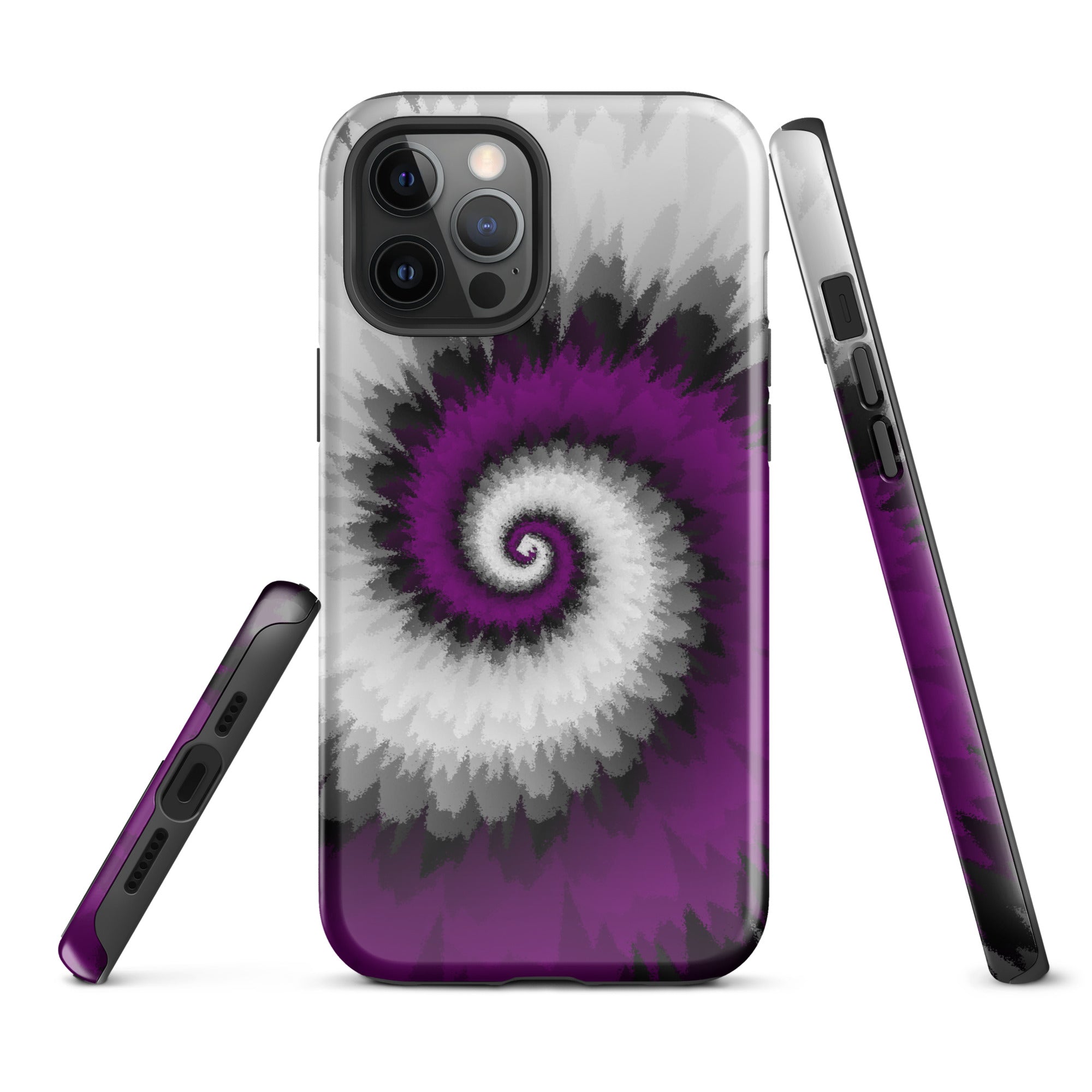 Tough Case for iPhone® Tie Dye Spiral Asexual