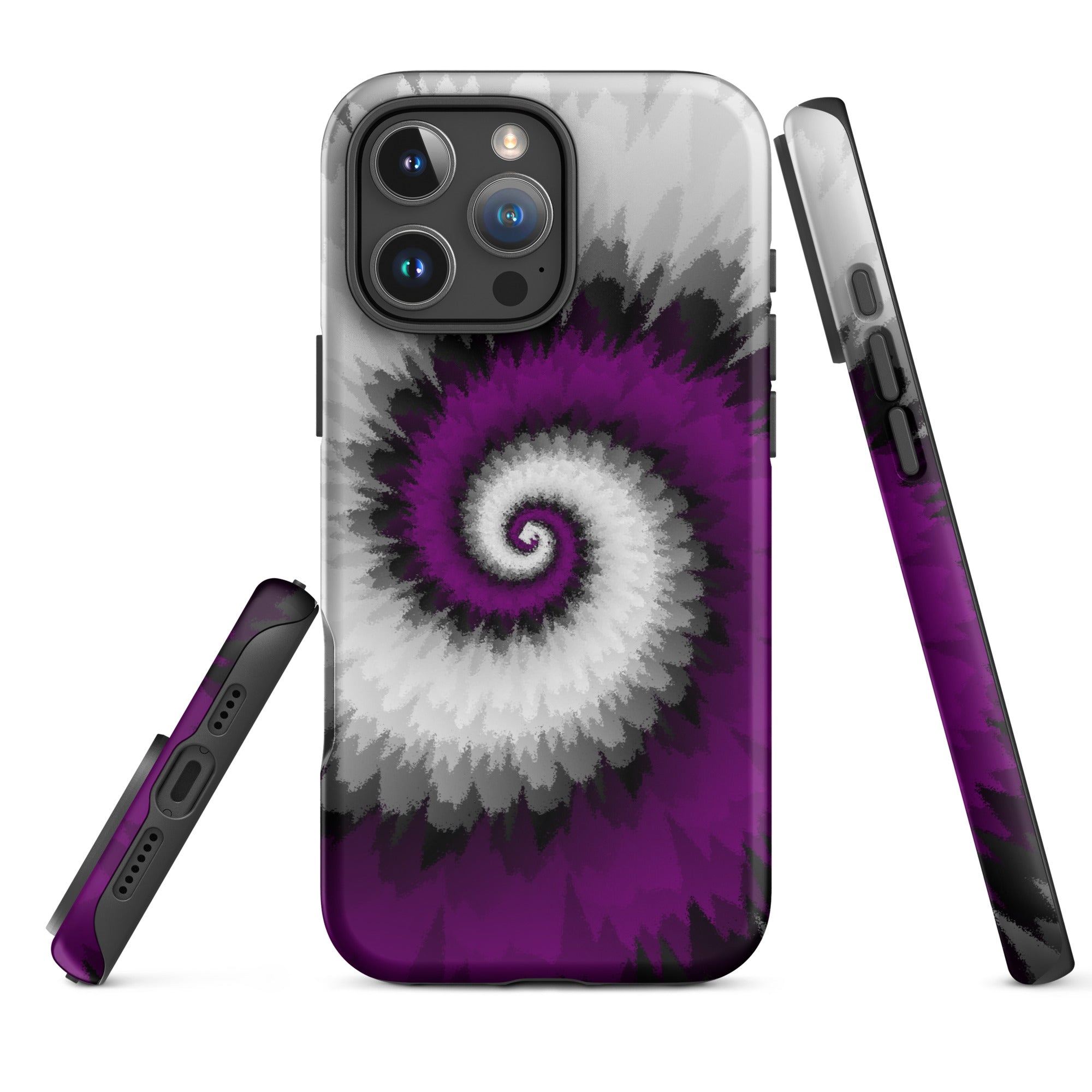 Tough Case for iPhone® Tie Dye Spiral Asexual