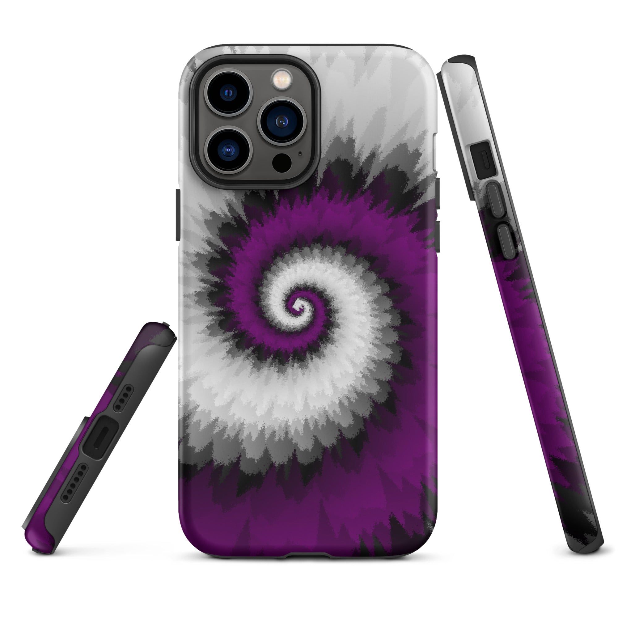 Tough Case for iPhone® Tie Dye Spiral Asexual