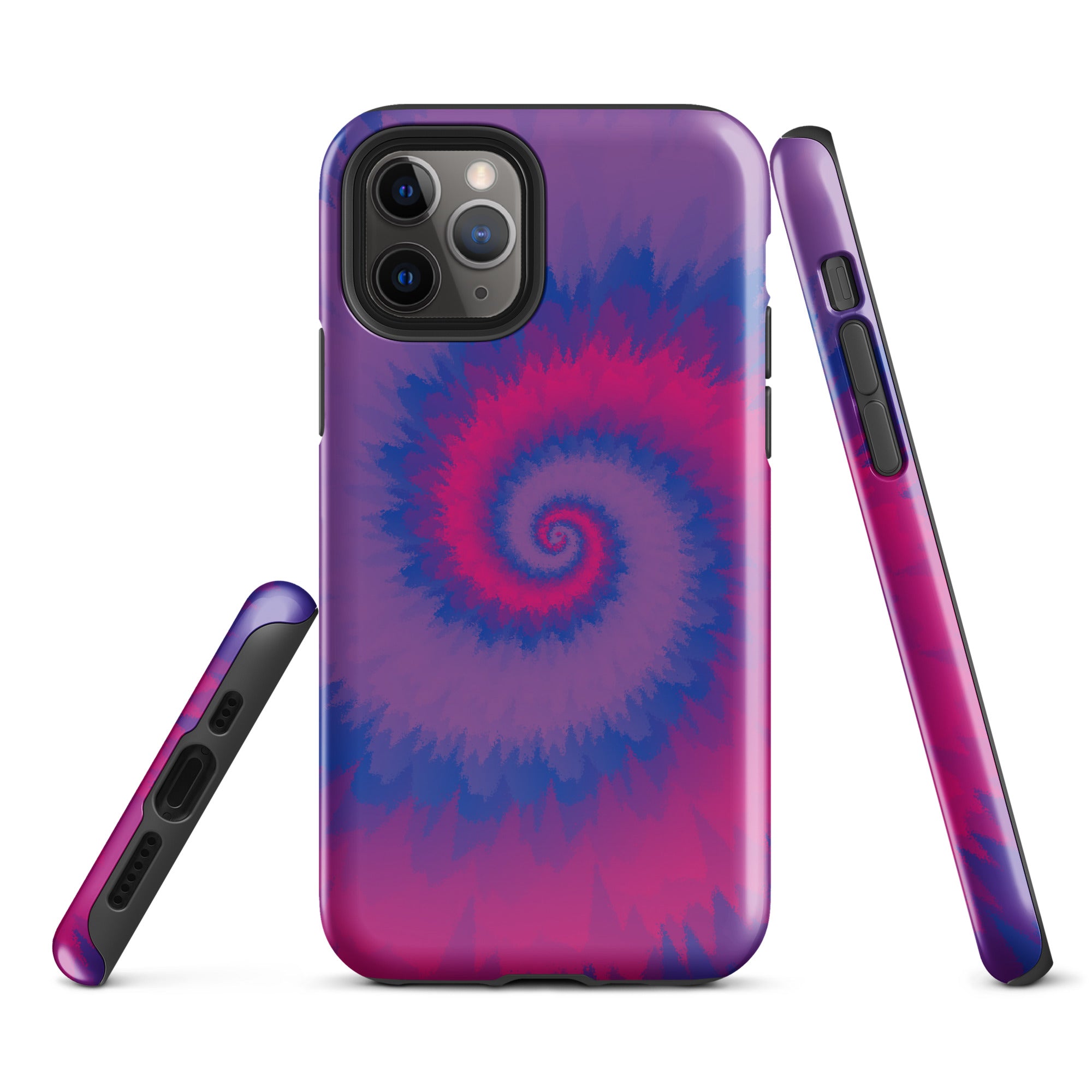 Tough Case for iPhone® Tie Dye Spiral Bisexual