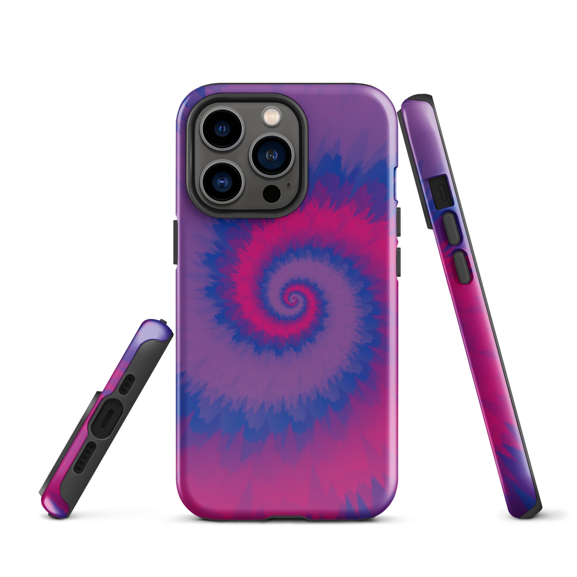 Tough Case for iPhone® Tie Dye Spiral Bisexual