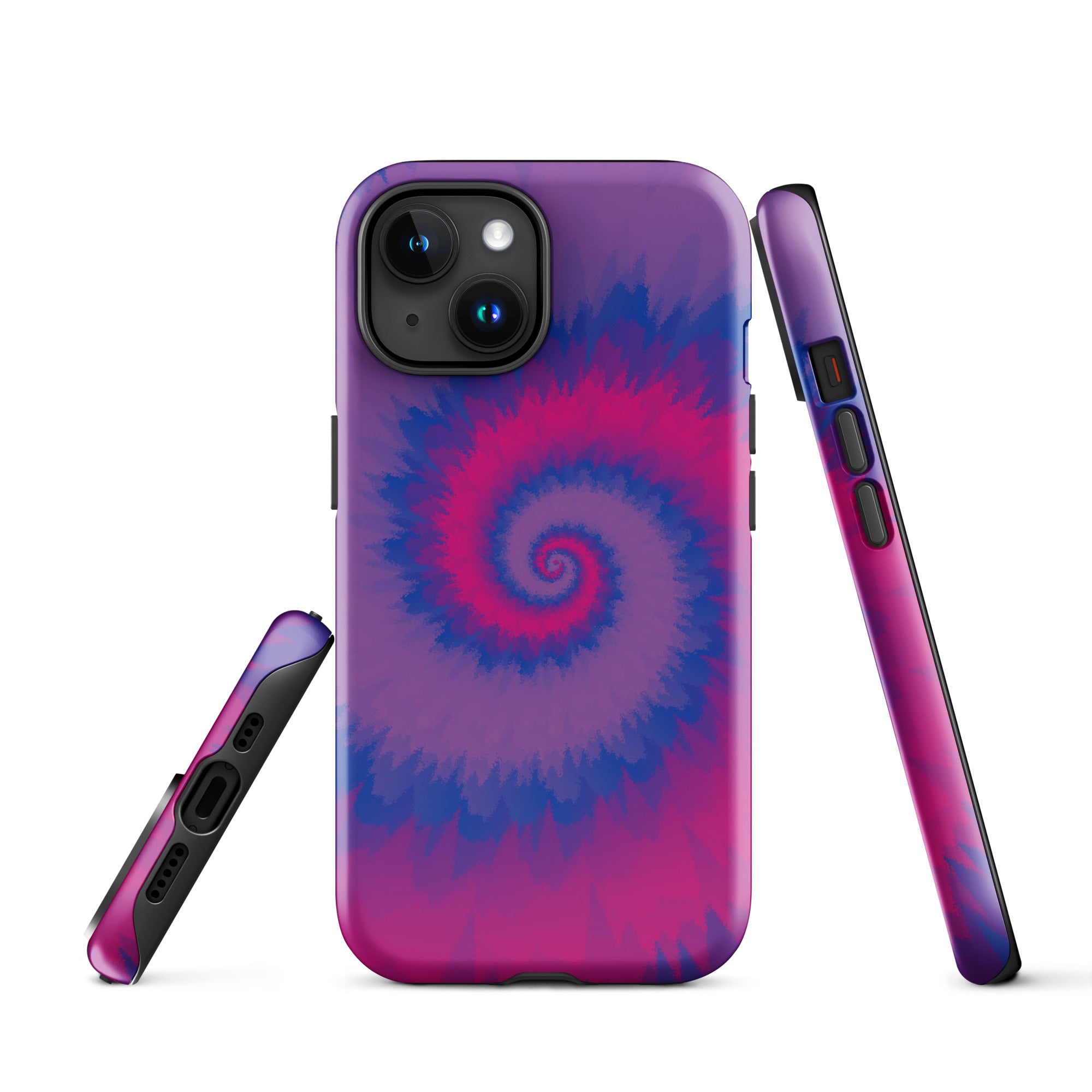 Tough Case for iPhone® Tie Dye Spiral Bisexual