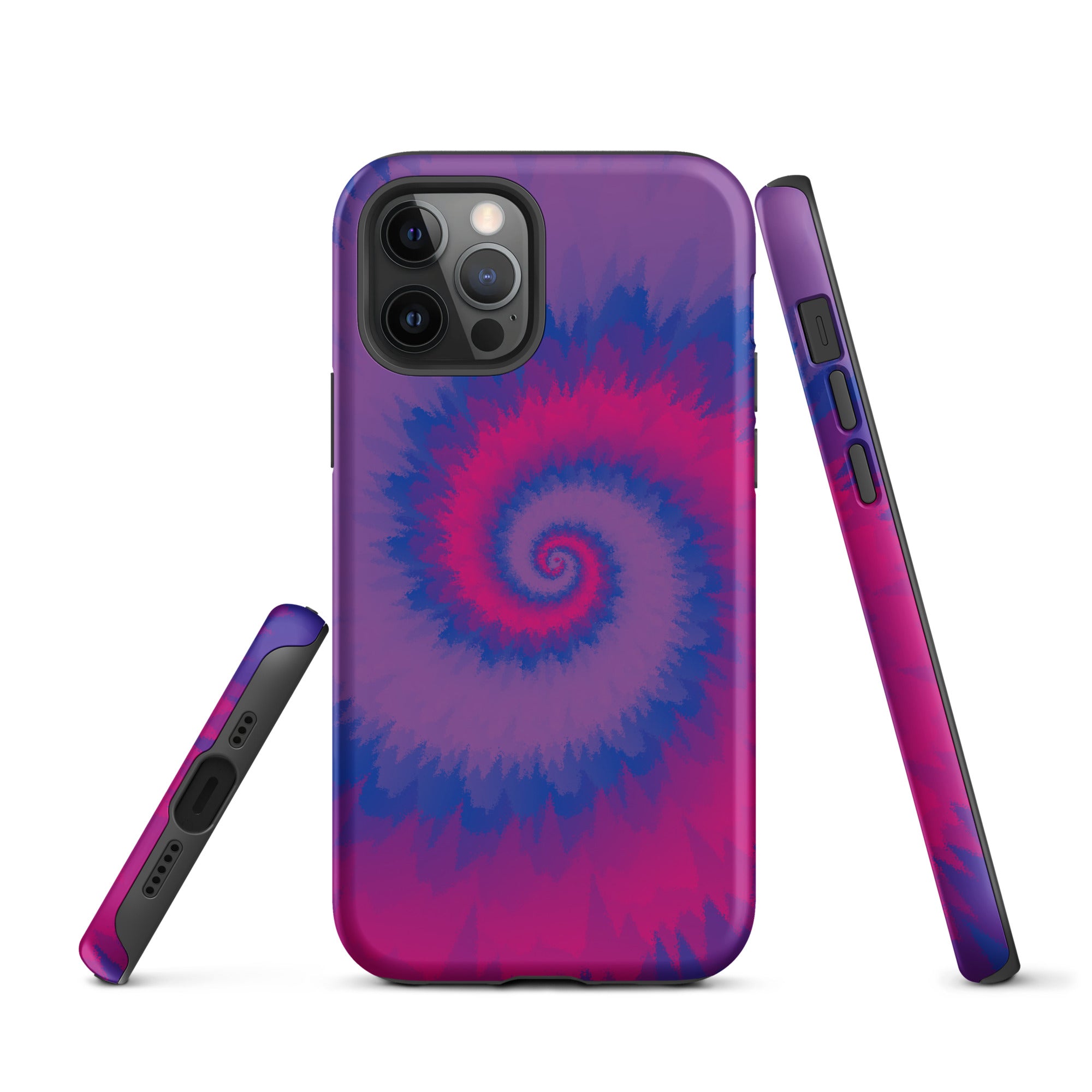 Tough Case for iPhone® Tie Dye Spiral Bisexual