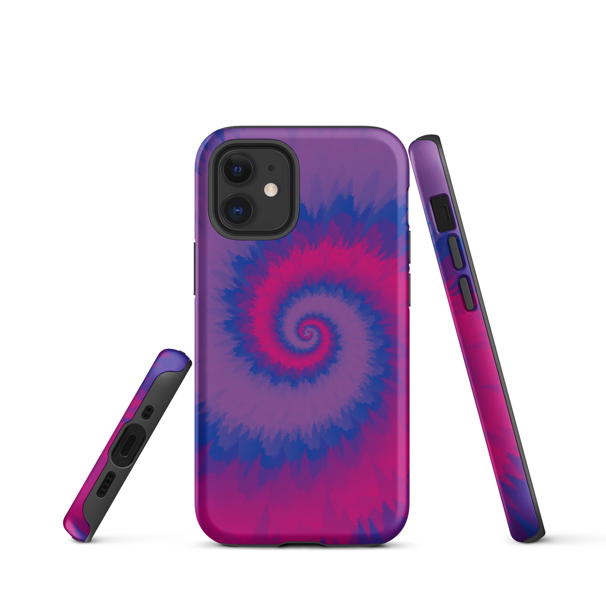 Tough Case for iPhone® Tie Dye Spiral Bisexual
