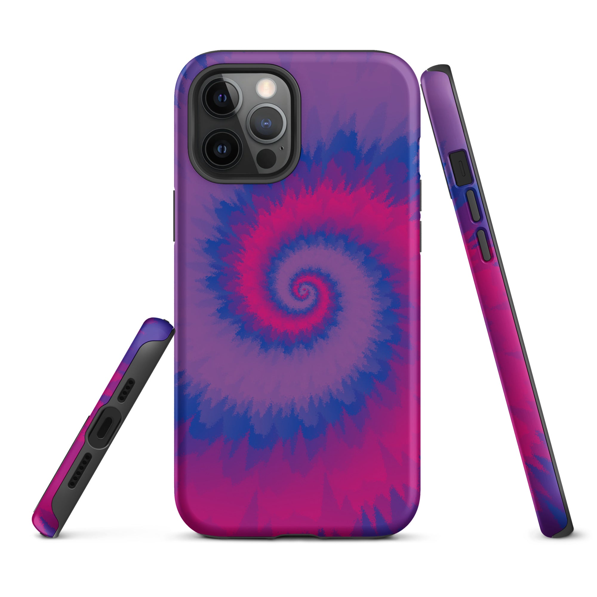 Tough Case for iPhone® Tie Dye Spiral Bisexual