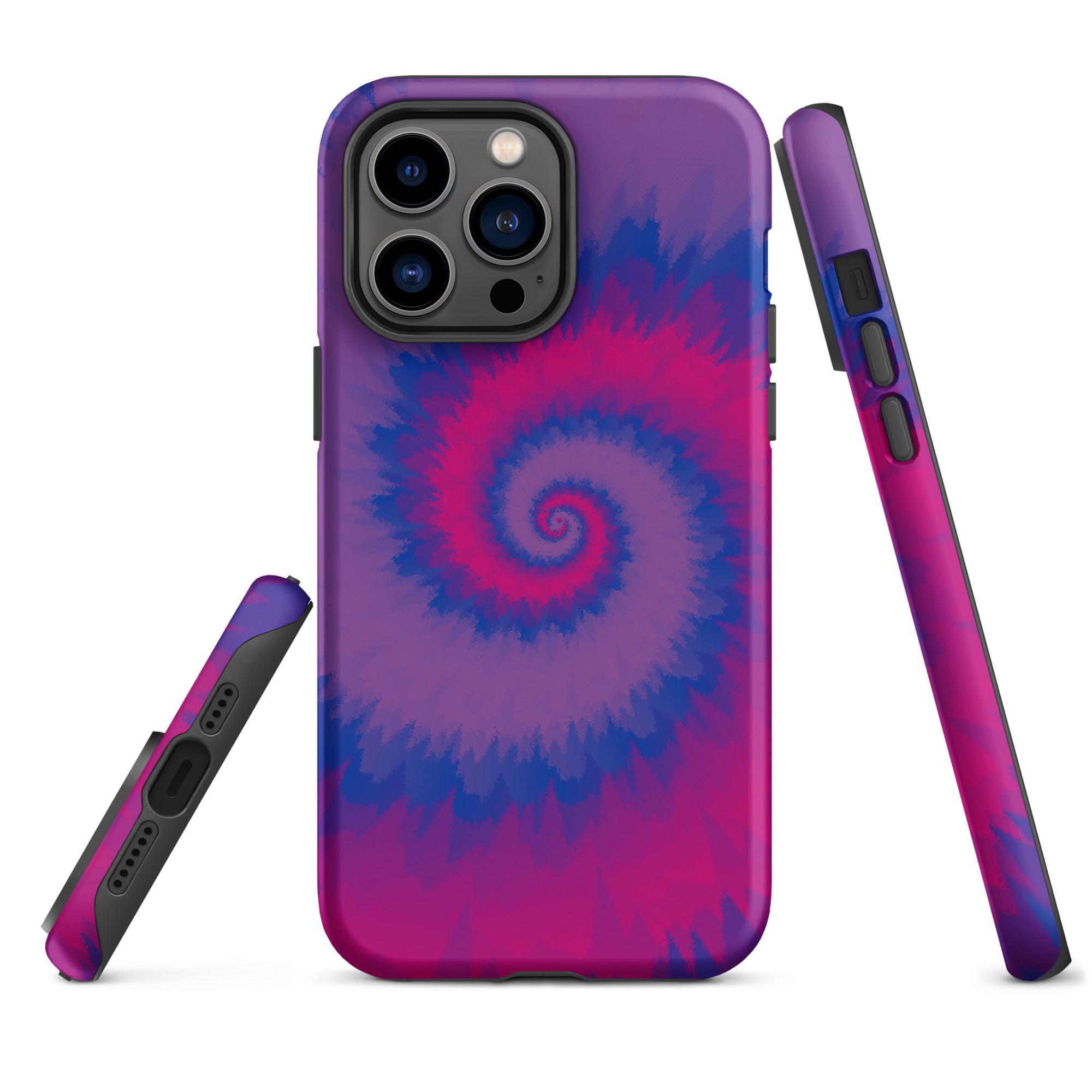 Tough Case for iPhone® Tie Dye Spiral Bisexual