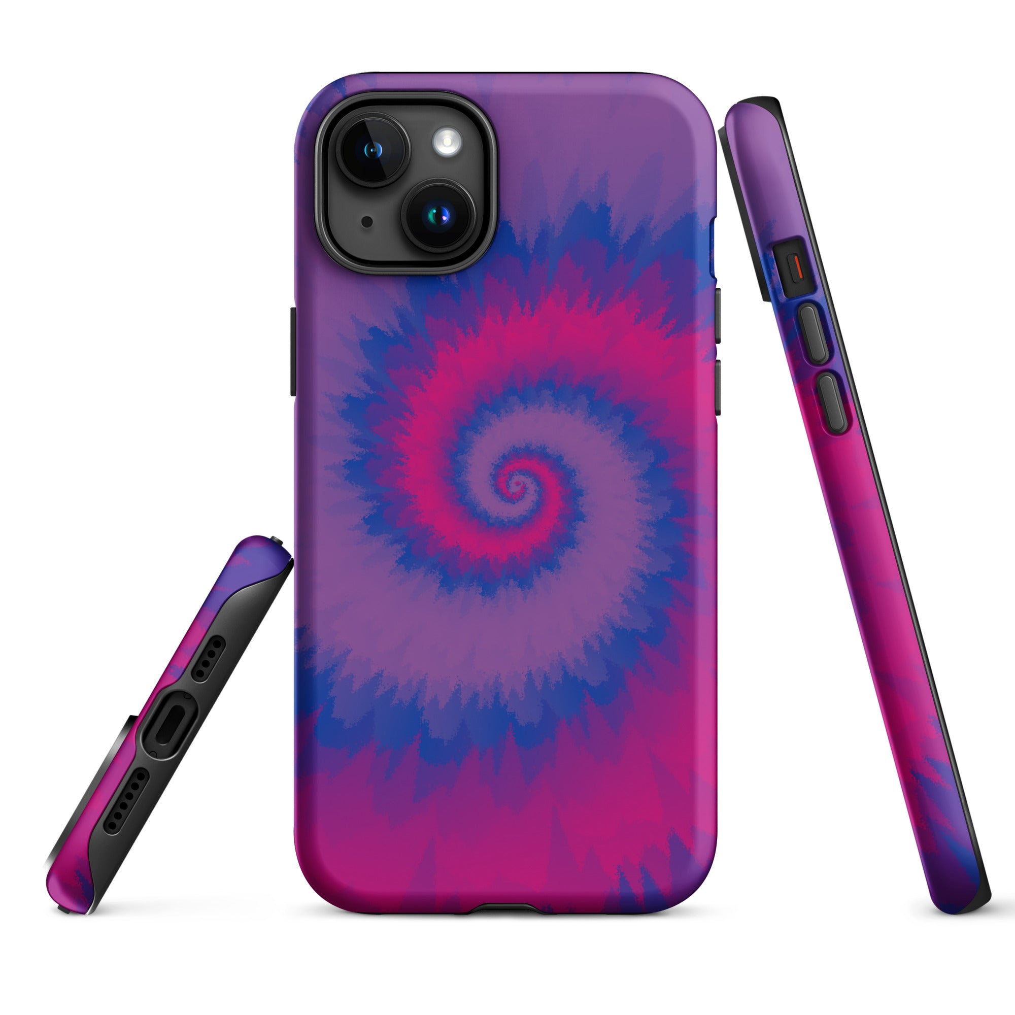 Tough Case for iPhone® Tie Dye Spiral Bisexual