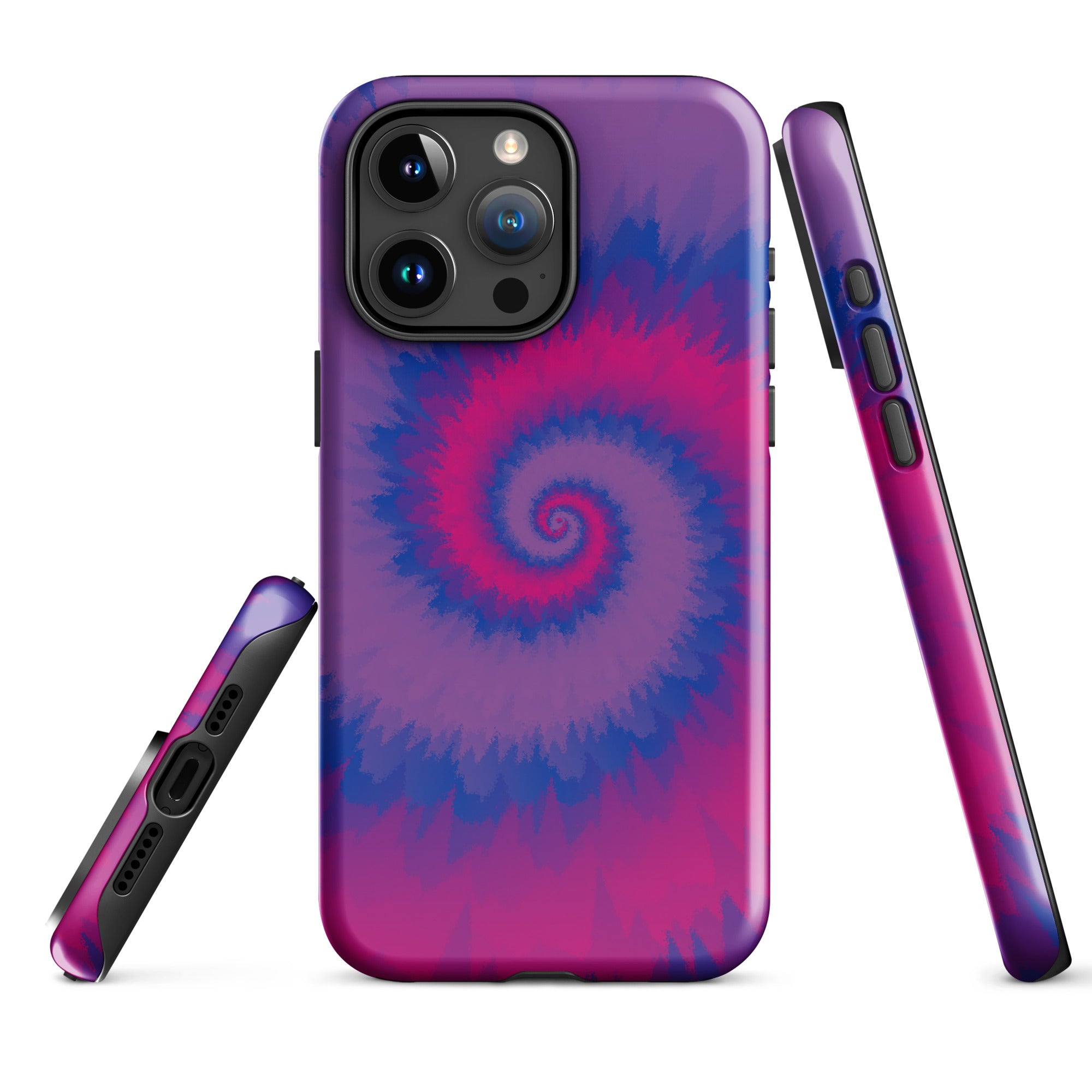 Tough Case for iPhone® Tie Dye Spiral Bisexual