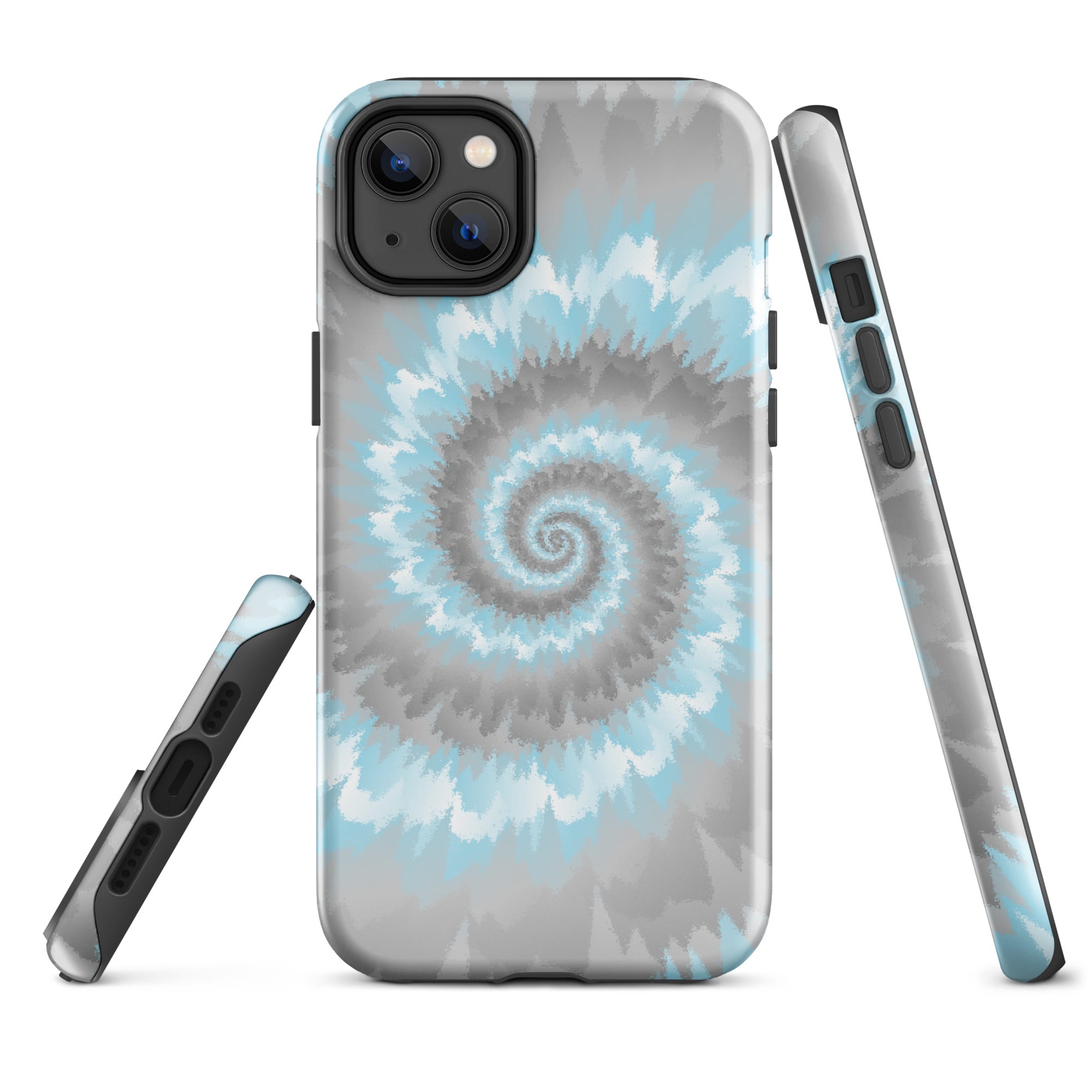 Tough Case for iPhone® Tie Dye Spiral Demiboy