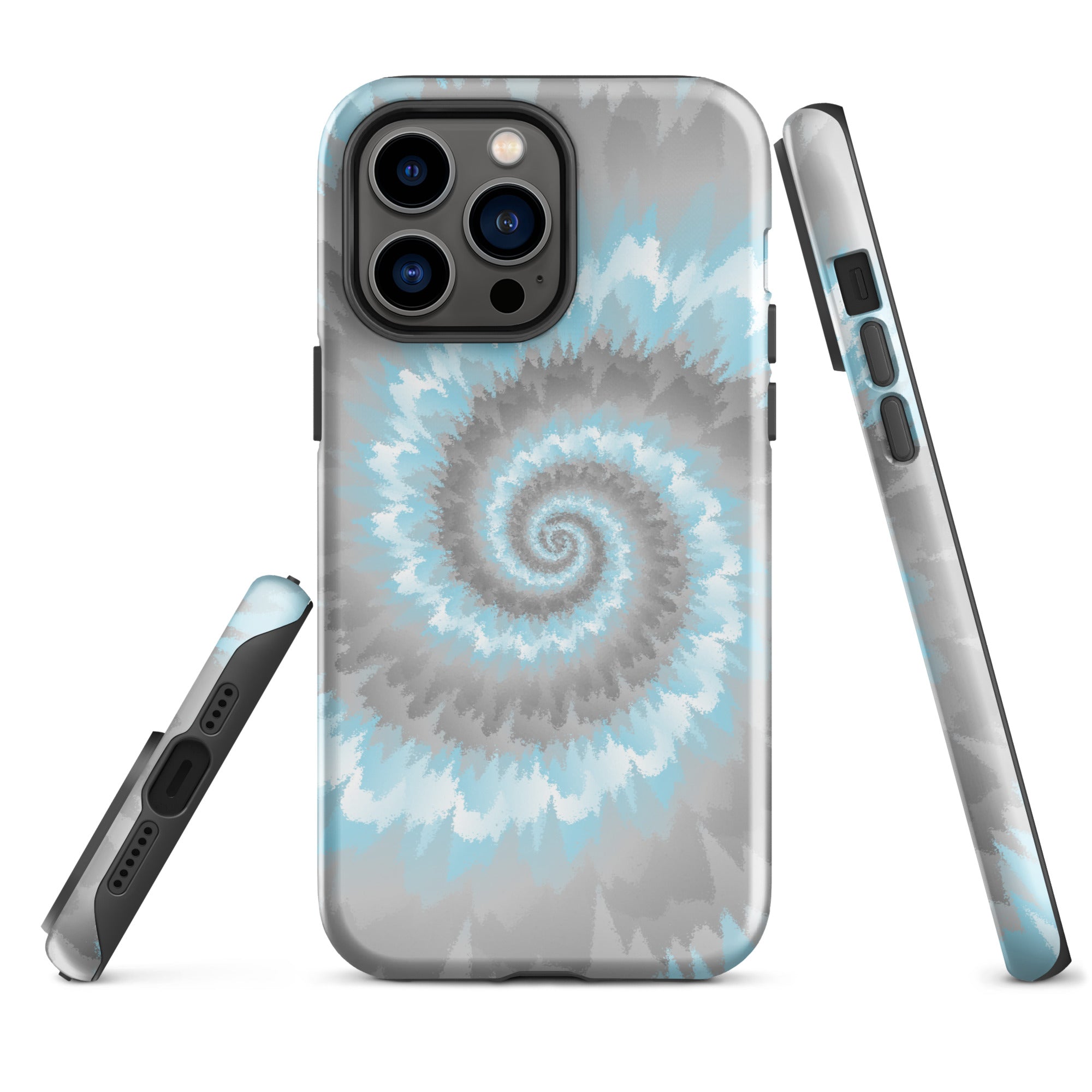 Tough Case for iPhone® Tie Dye Spiral Demiboy