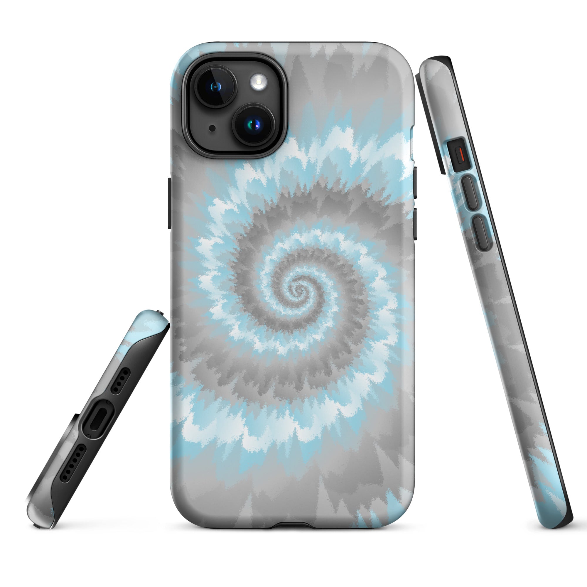 Tough Case for iPhone® Tie Dye Spiral Demiboy