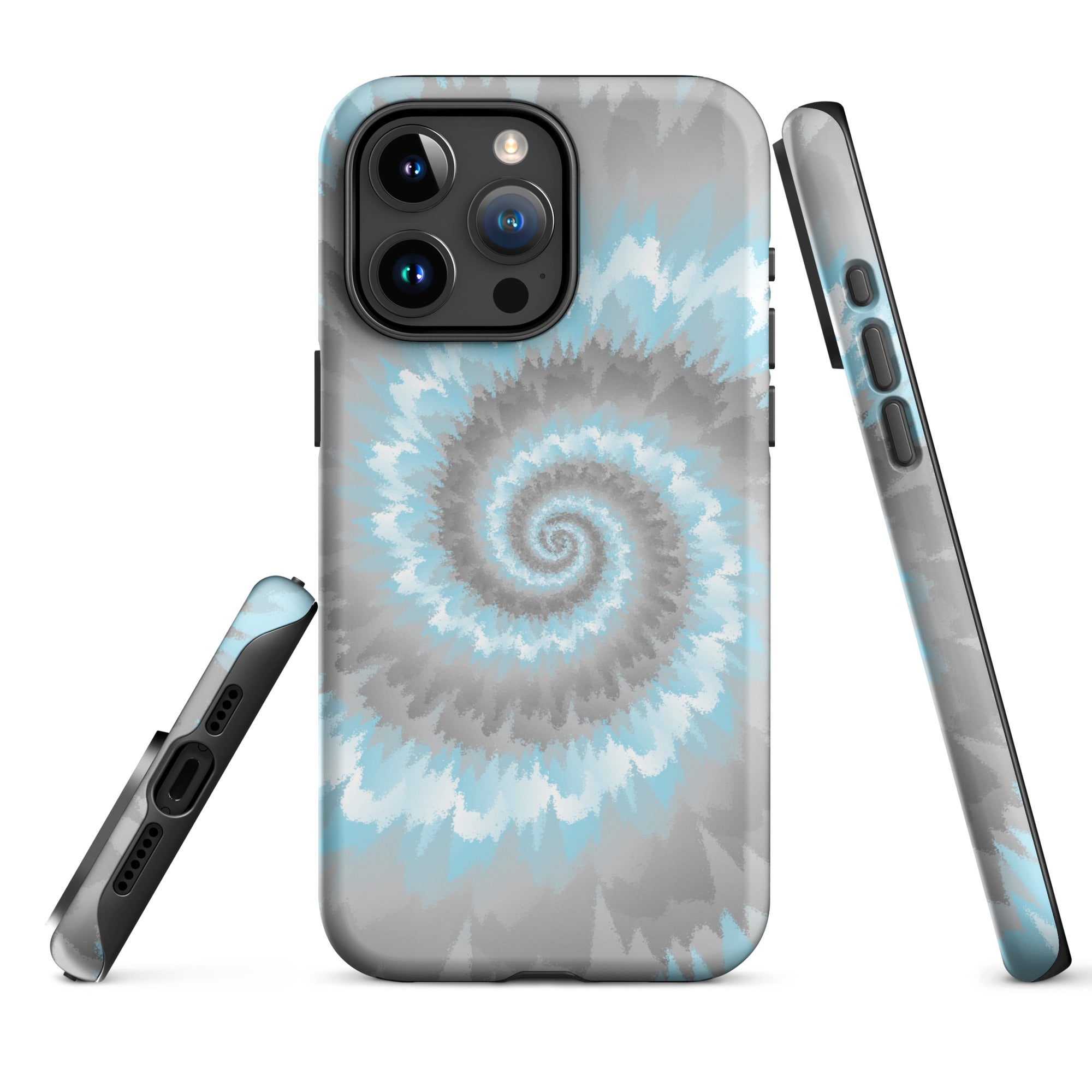 Tough Case for iPhone® Tie Dye Spiral Demiboy