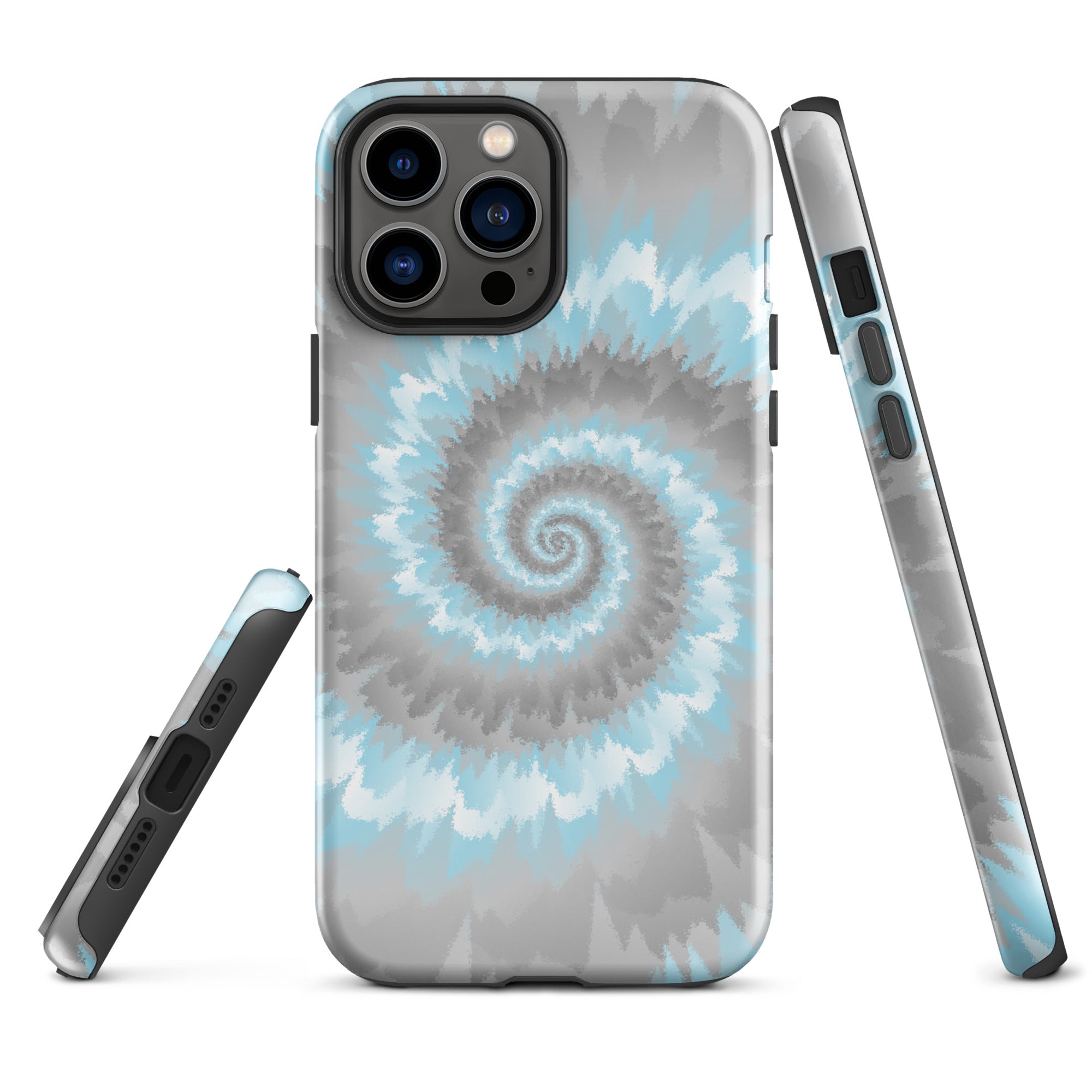 Tough Case for iPhone® Tie Dye Spiral Demiboy