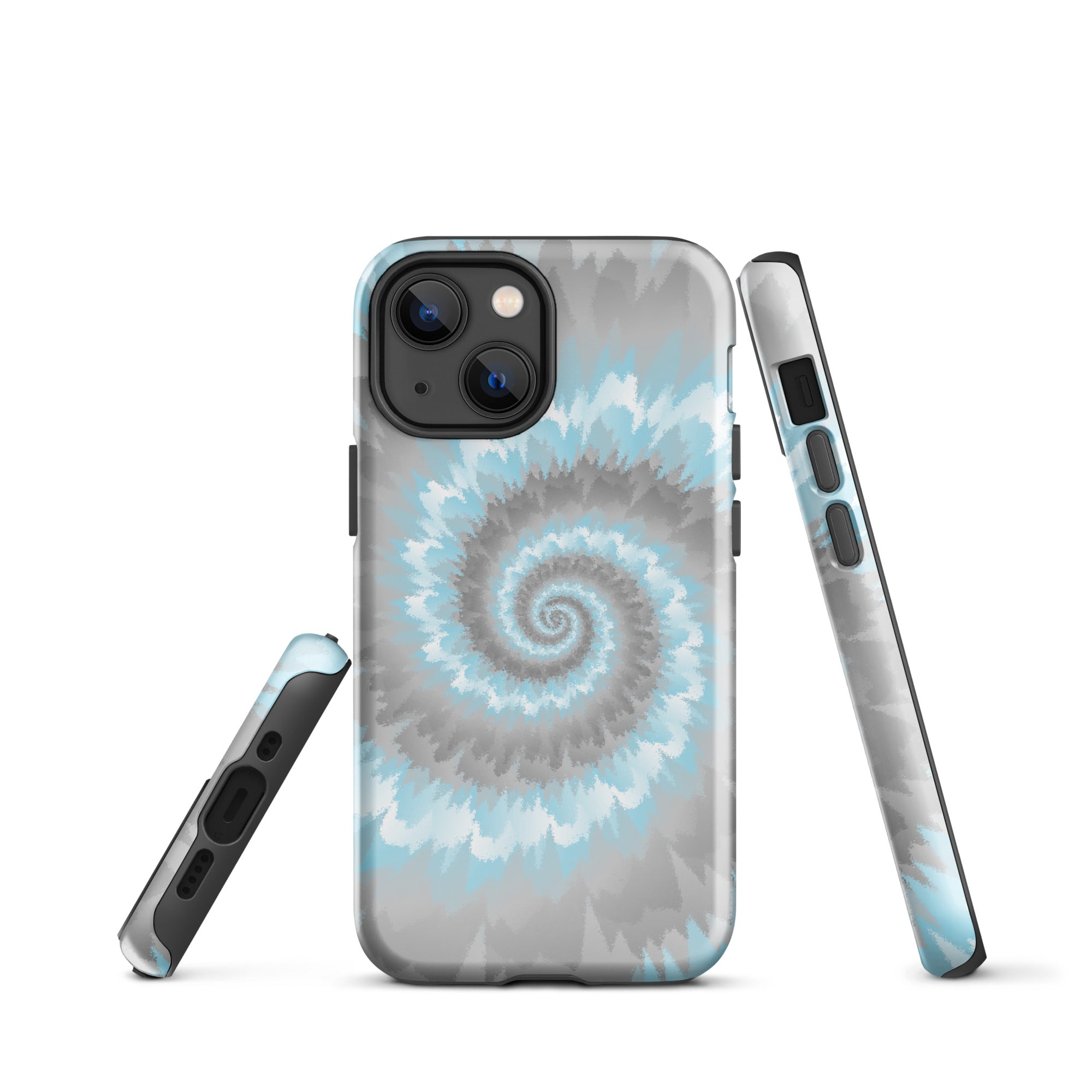 Tough Case for iPhone® Tie Dye Spiral Demiboy