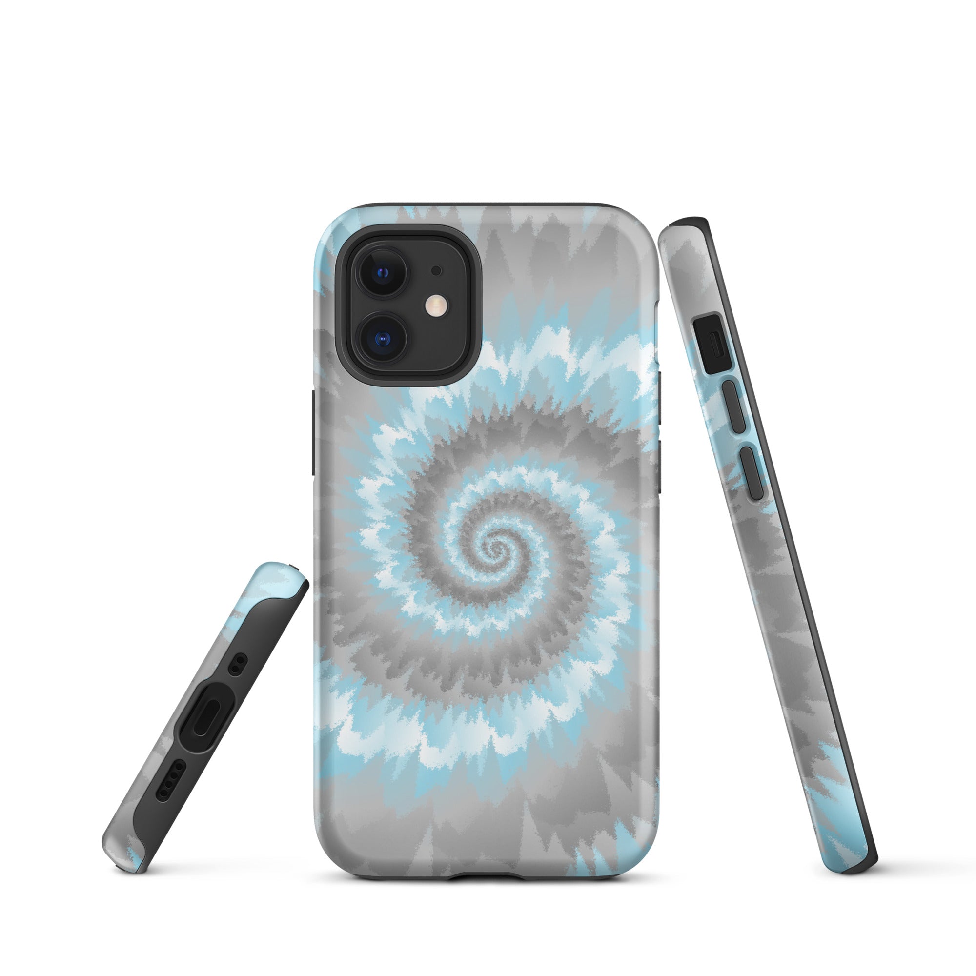 Tough Case for iPhone® Tie Dye Spiral Demiboy