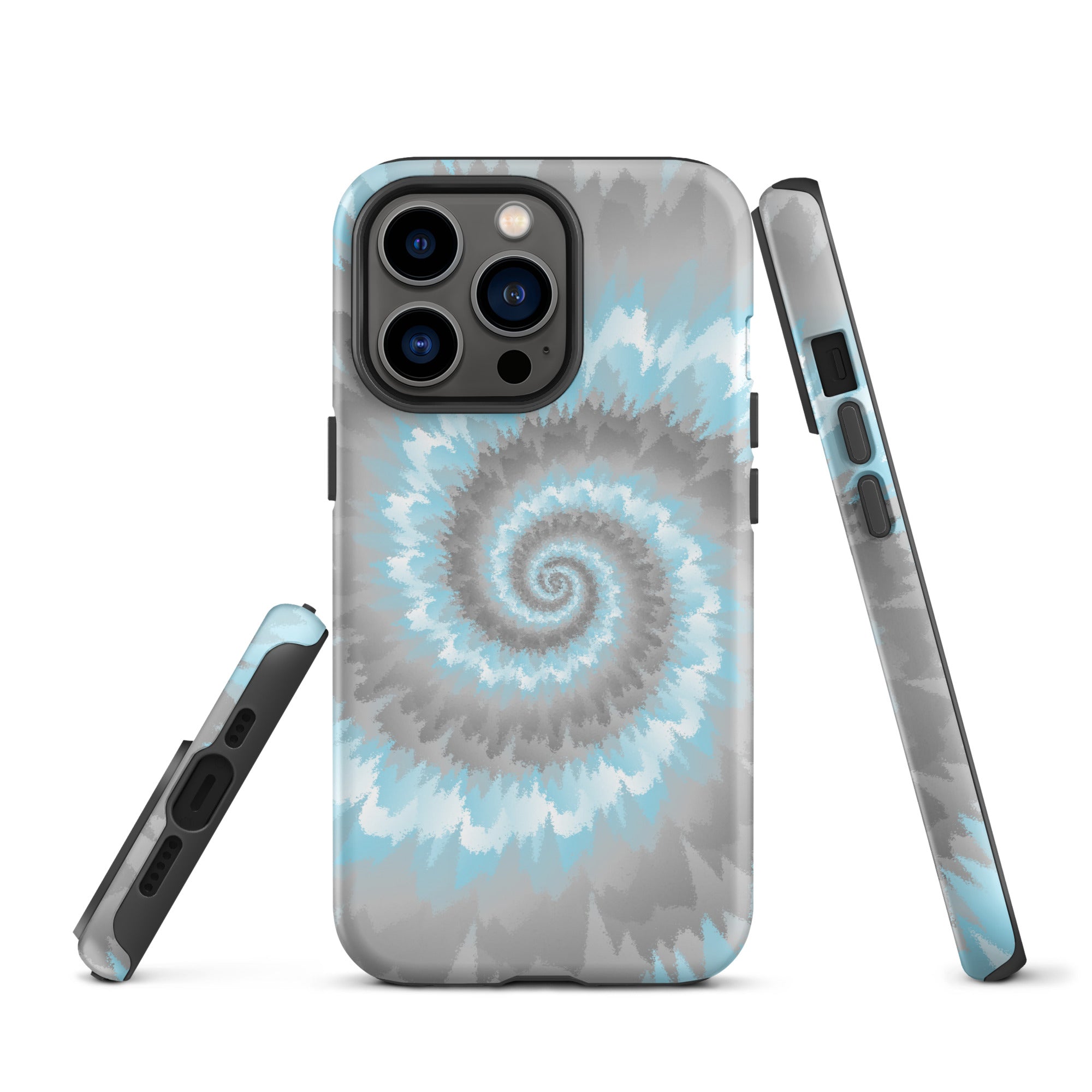 Tough Case for iPhone® Tie Dye Spiral Demiboy