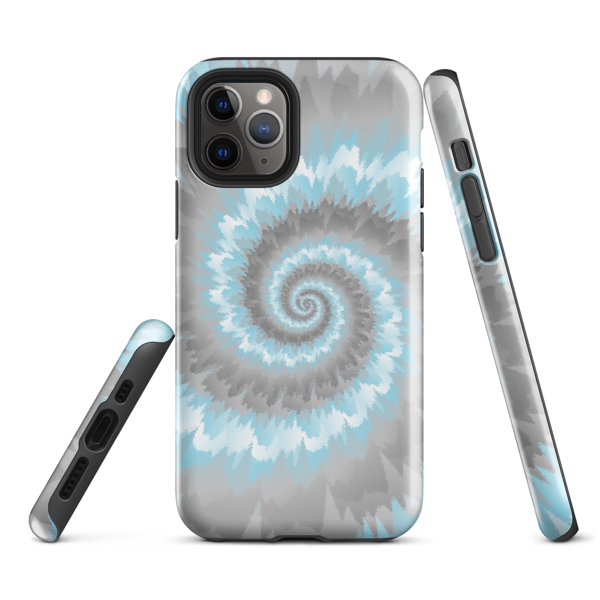 Tough Case for iPhone® Tie Dye Spiral Demiboy