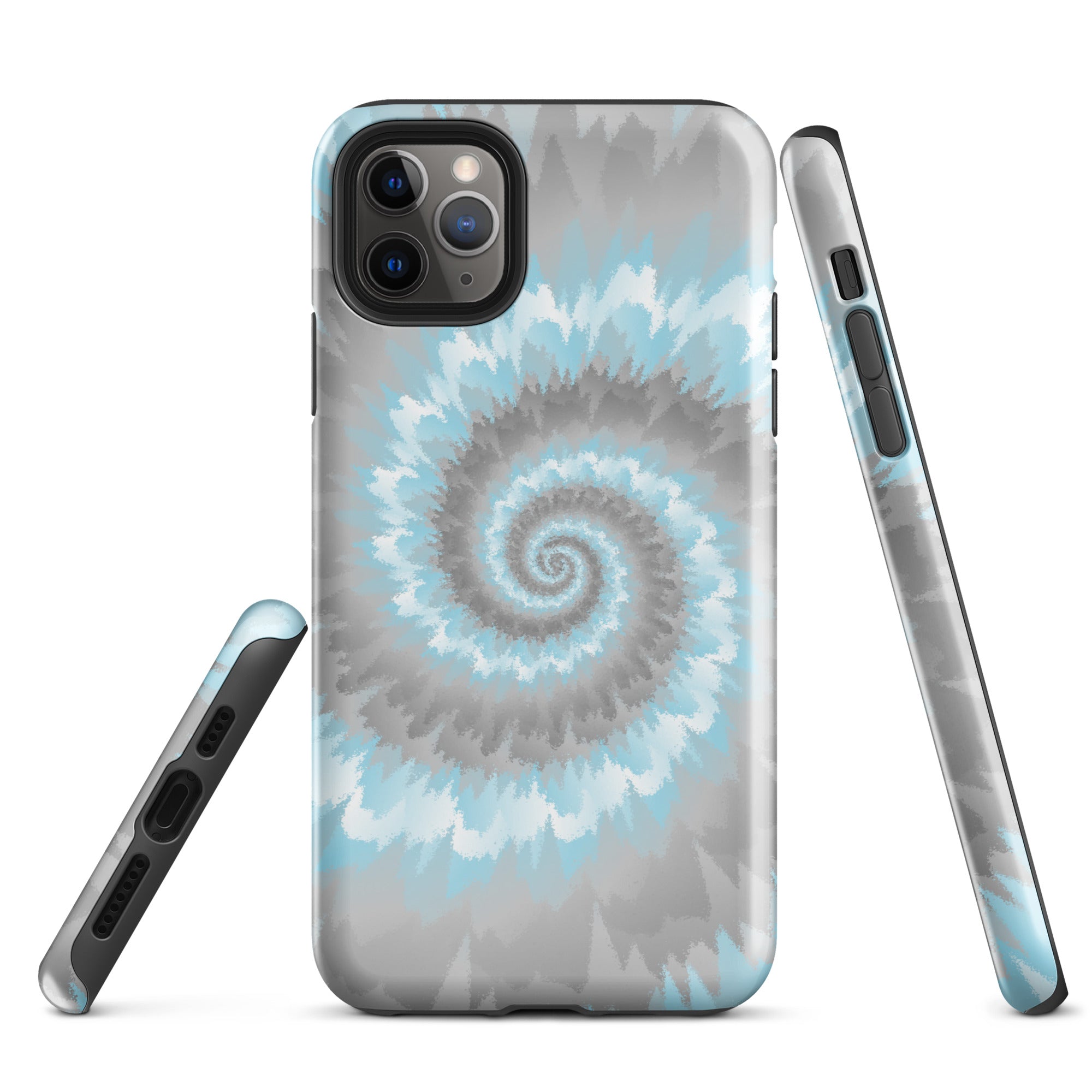Tough Case for iPhone® Tie Dye Spiral Demiboy