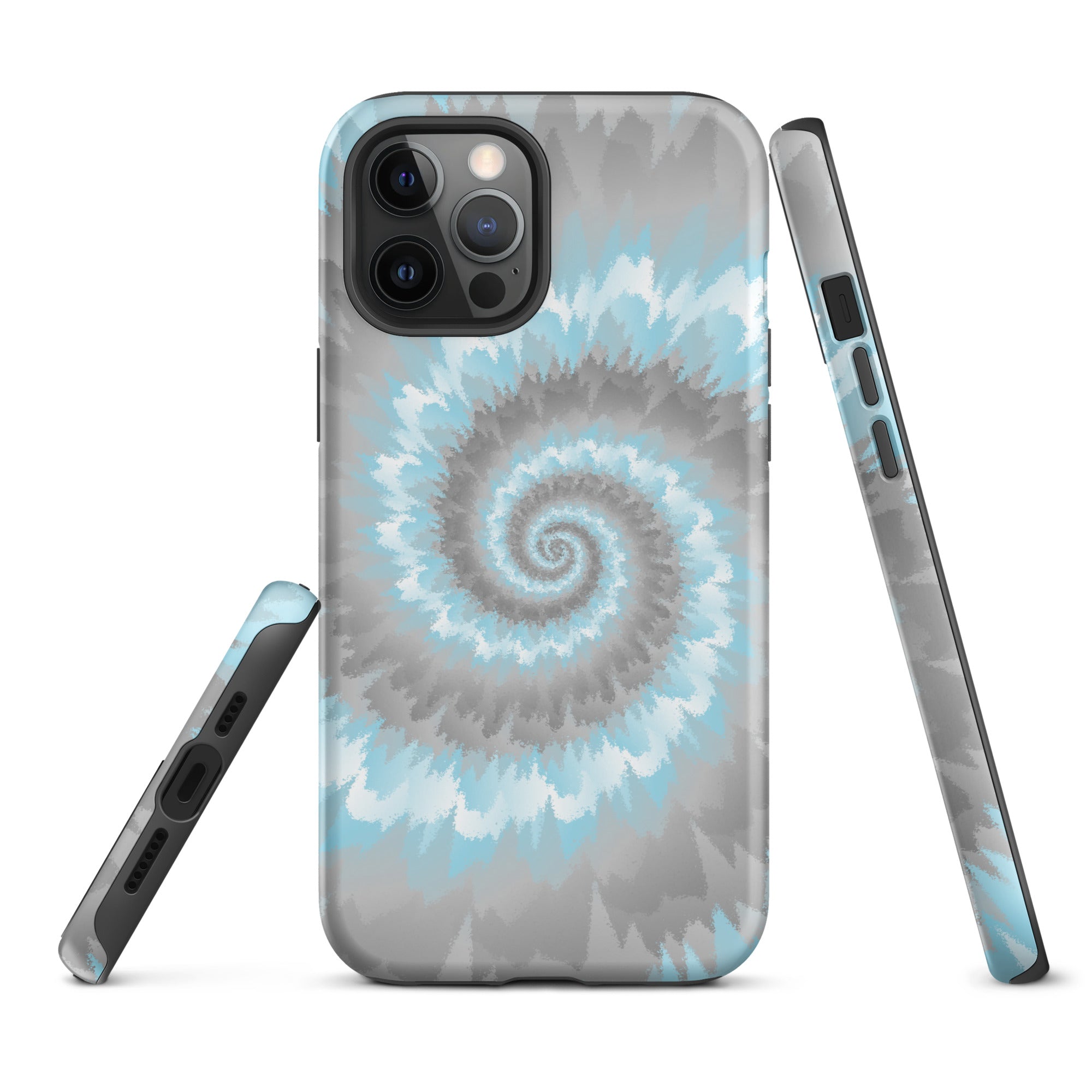 Tough Case for iPhone® Tie Dye Spiral Demiboy